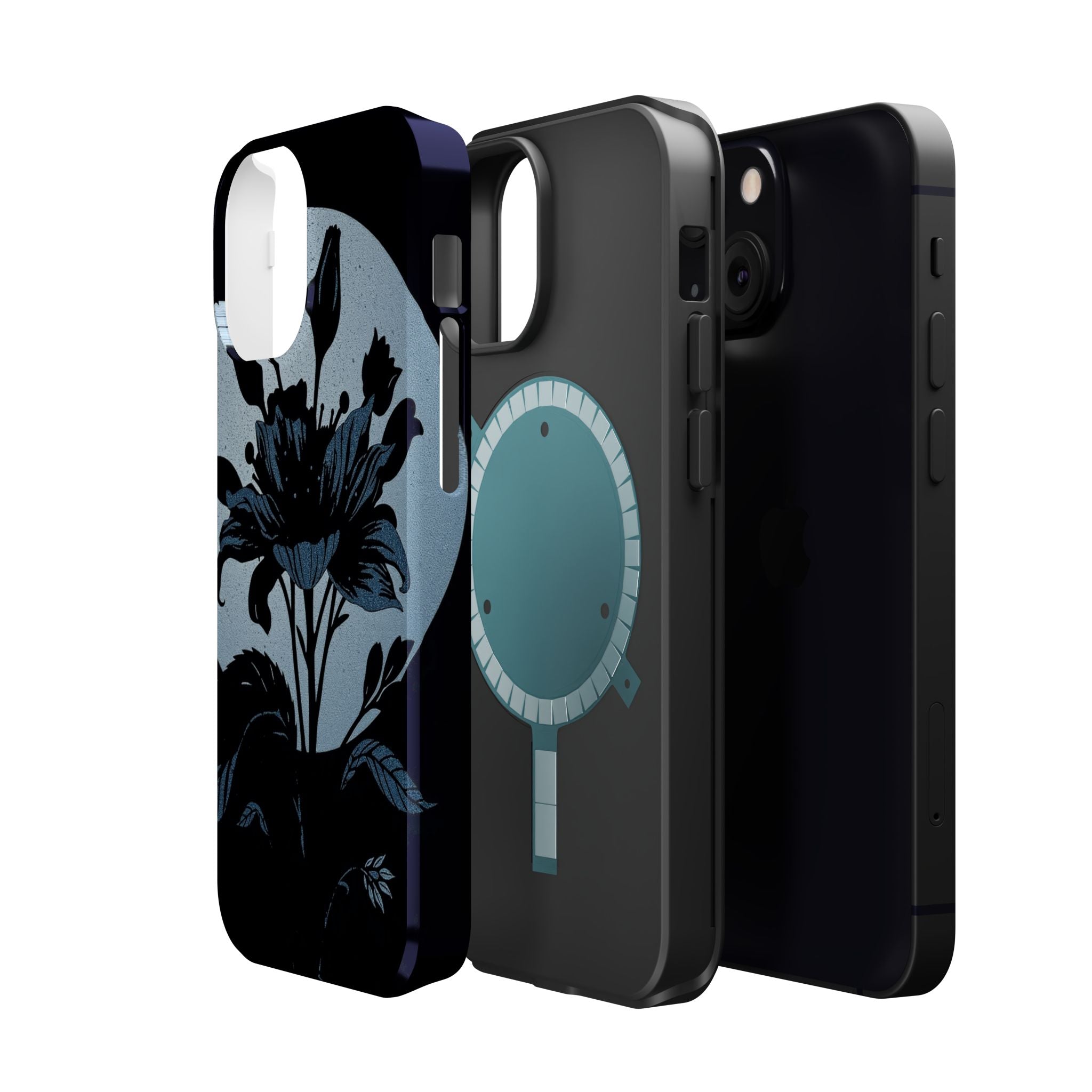 iPhone Radiant Floral Silhouette Design Slim Everyday Designer Case · iPhone Cas