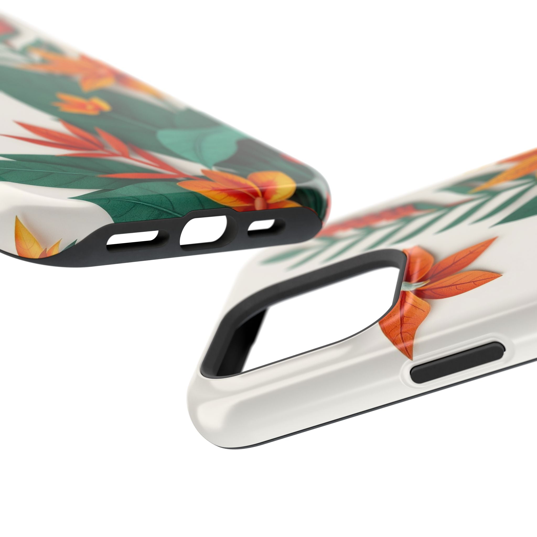 iPhone Jungle Floral Paper Cut Art Bold Modern Everyday Snap Case · iPhone Case