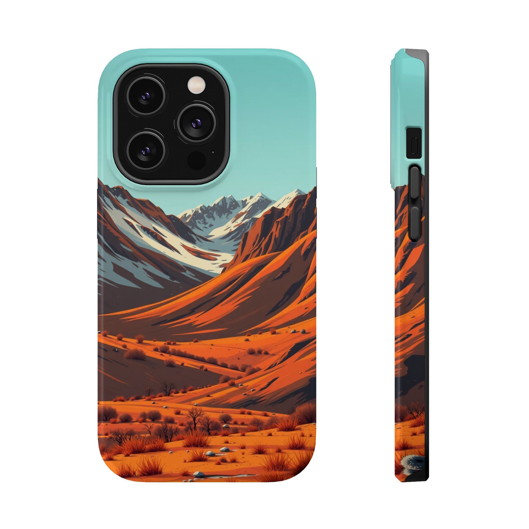 iPhone Mustard And Rust Arctic Tundra Slim Everyday Designer Case · iPhone Case