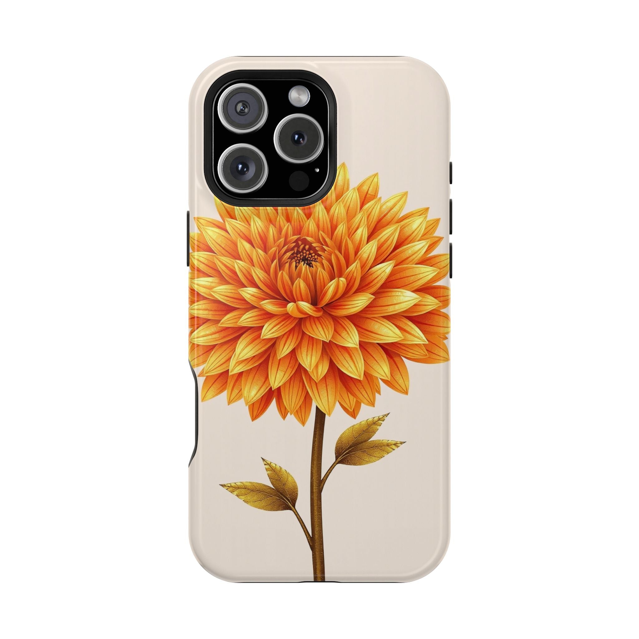 iPhone Chrysanthemum Classic Gold Foil Luxury Slim iPhone Everyday · iPhone Case