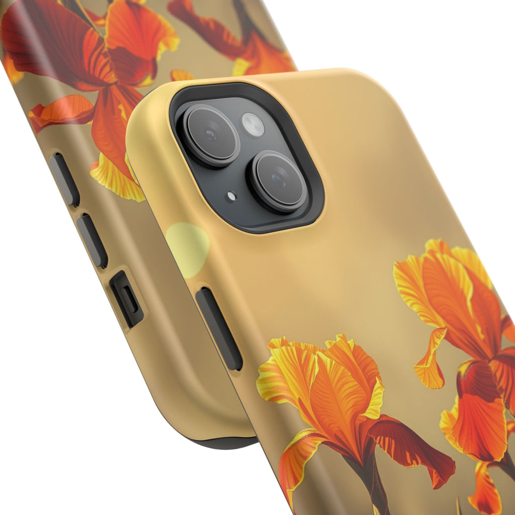 iPhone Iris Garden Gold Foil Luxury Slim Everyday Designer Case · iPhone Case