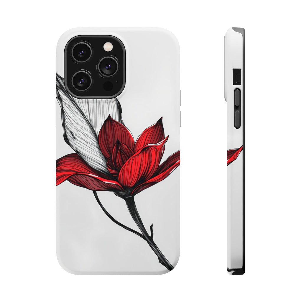 iPhone Vibrant Bloom and Leaf Design Slim Everyday Designer Case · iPhone Case