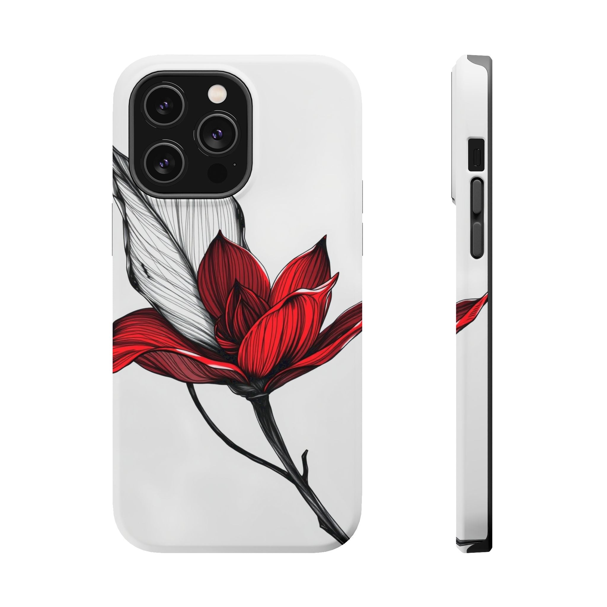 iPhone Vibrant Bloom and Leaf Design Slim Everyday Designer Case · iPhone Case