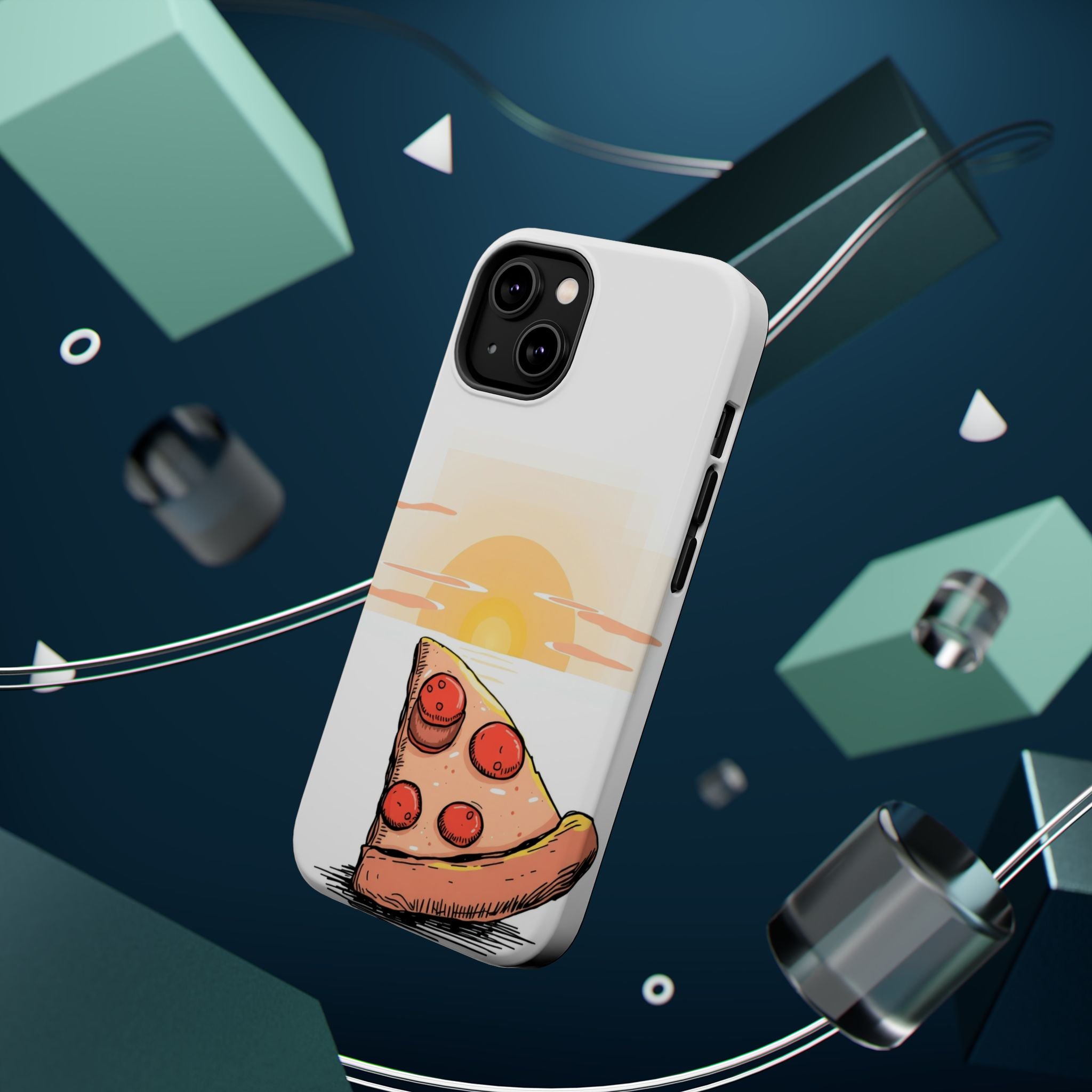 iPhone Earthy Pizza Slice Sunset Design Slim Everyday Designer Case · iPhone Cas