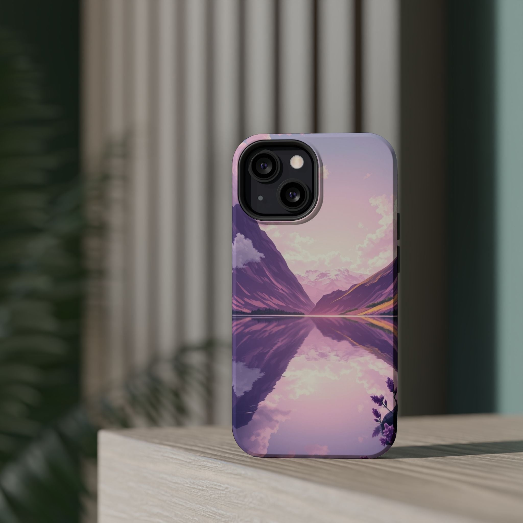 iPhone Lavender And Pearl Fjord Reflection Slim iPhone Everyday · iPhone Case