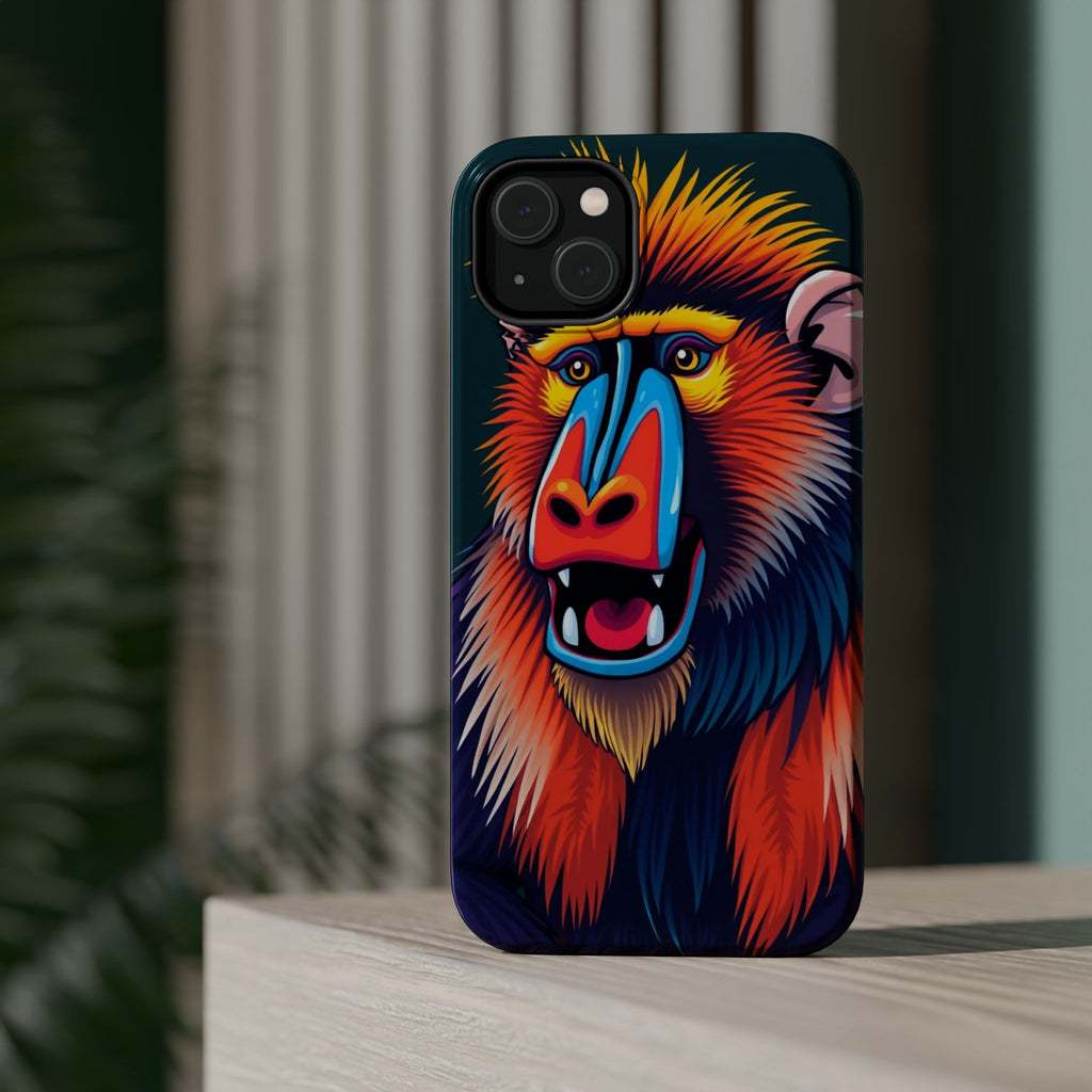 iPhone Mandrill Colorful Face Kids Fun iPhone Phone Case Gift Slim · iPhone Case