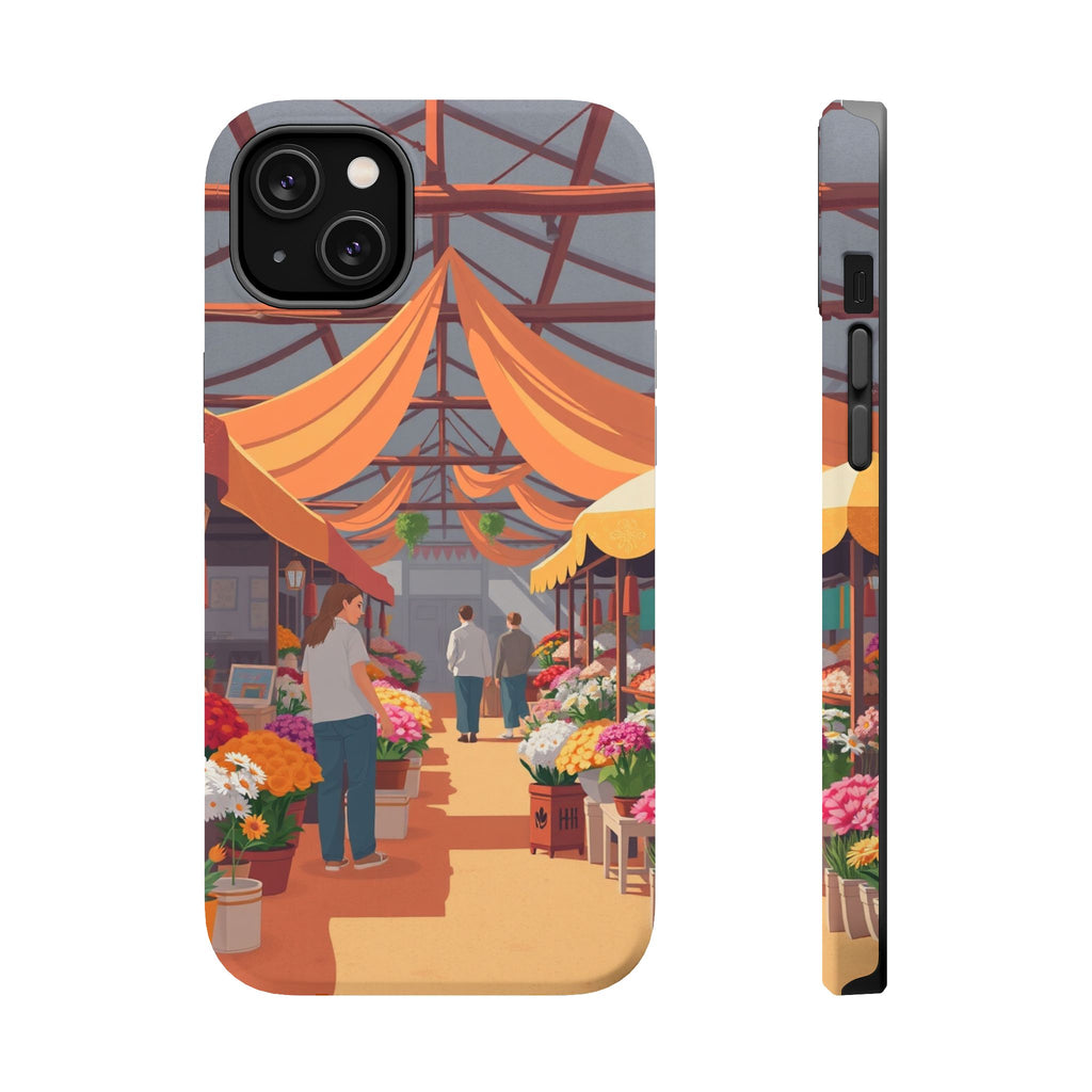 iPhone Vibrant Flower Market Design Slim Everyday Designer Case · iPhone Case