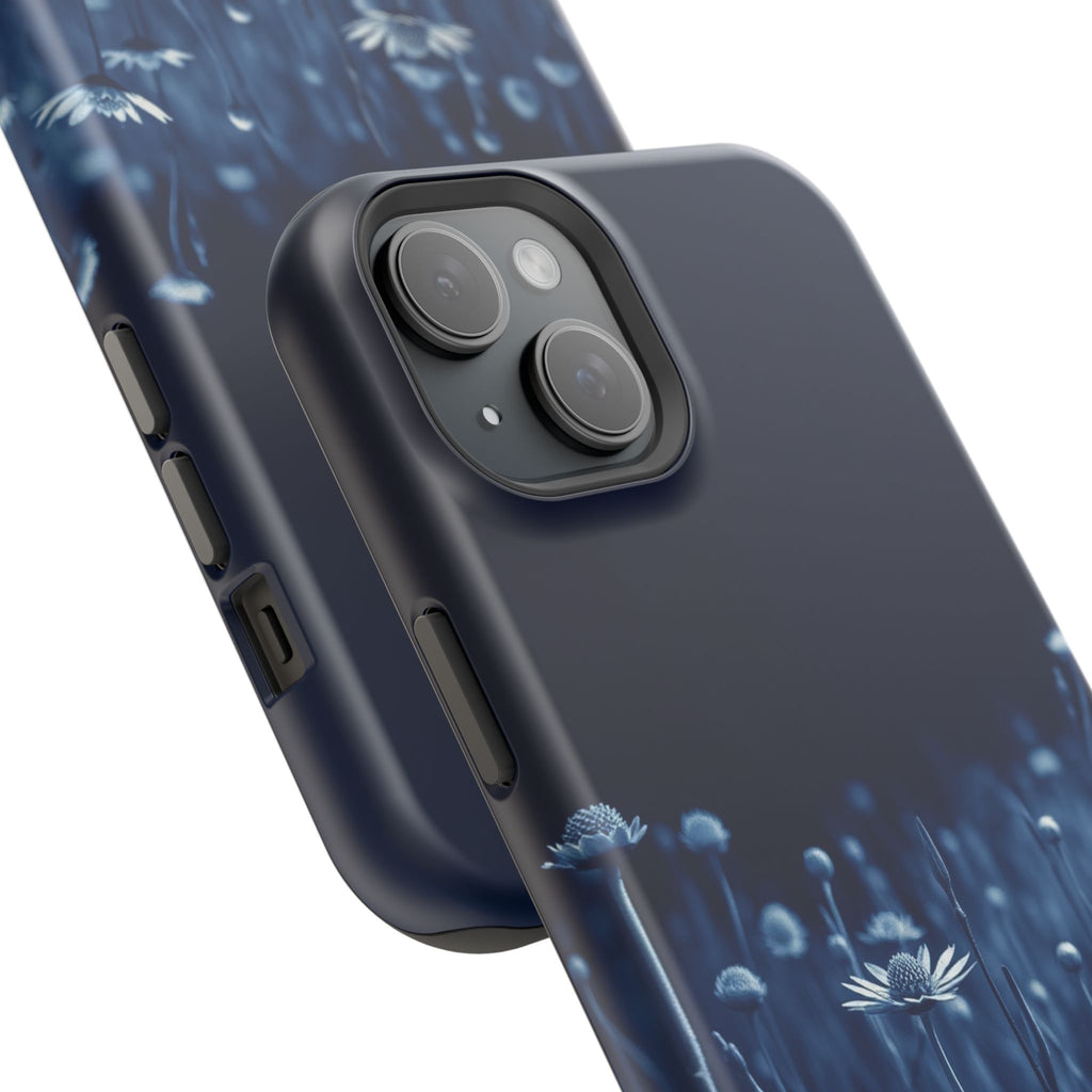 iPhone Midnight Blue And Silver Wildflower Field Clean iPhone Minimal · iPhone C