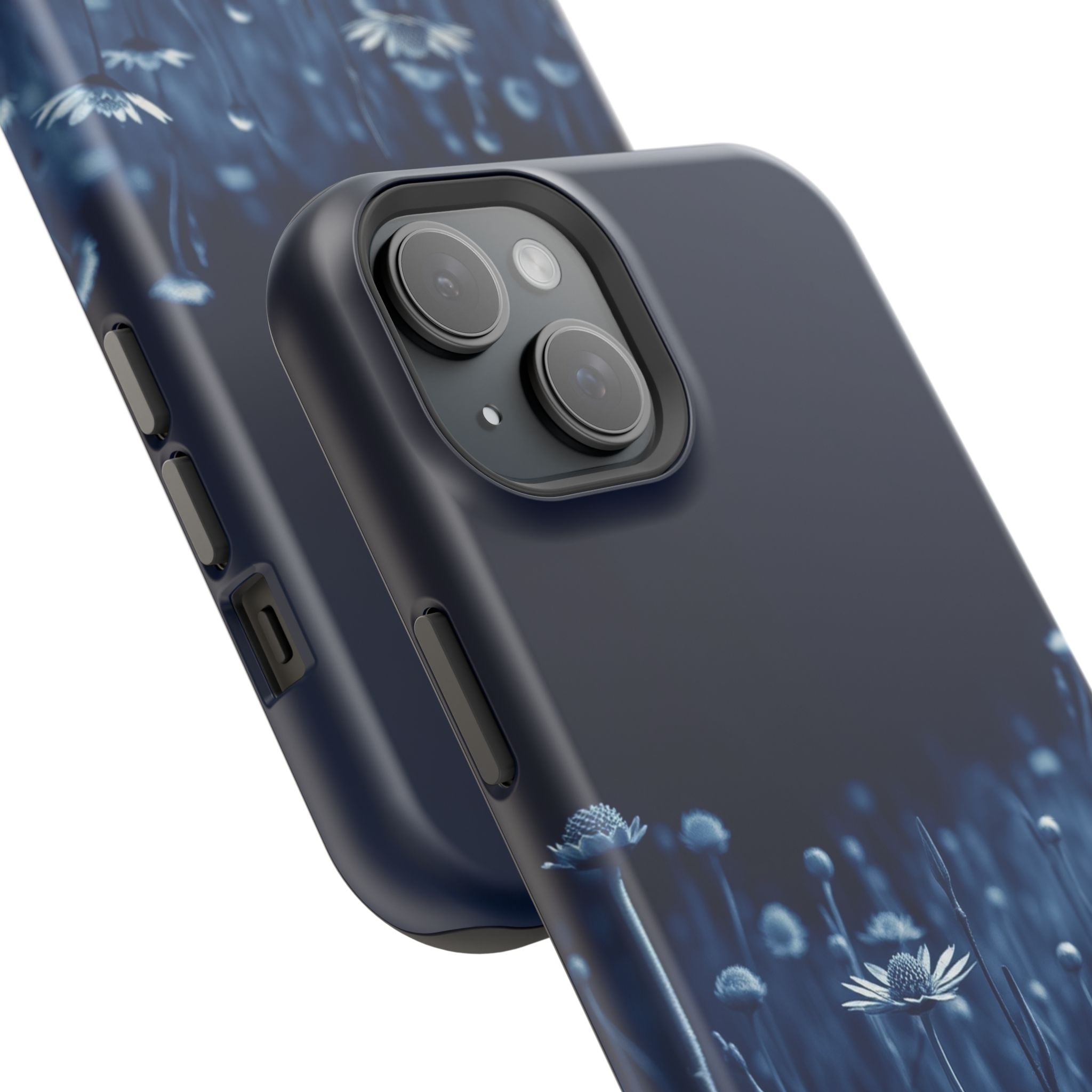 iPhone Midnight Blue And Silver Wildflower Field Clean iPhone Minimal · iPhone C