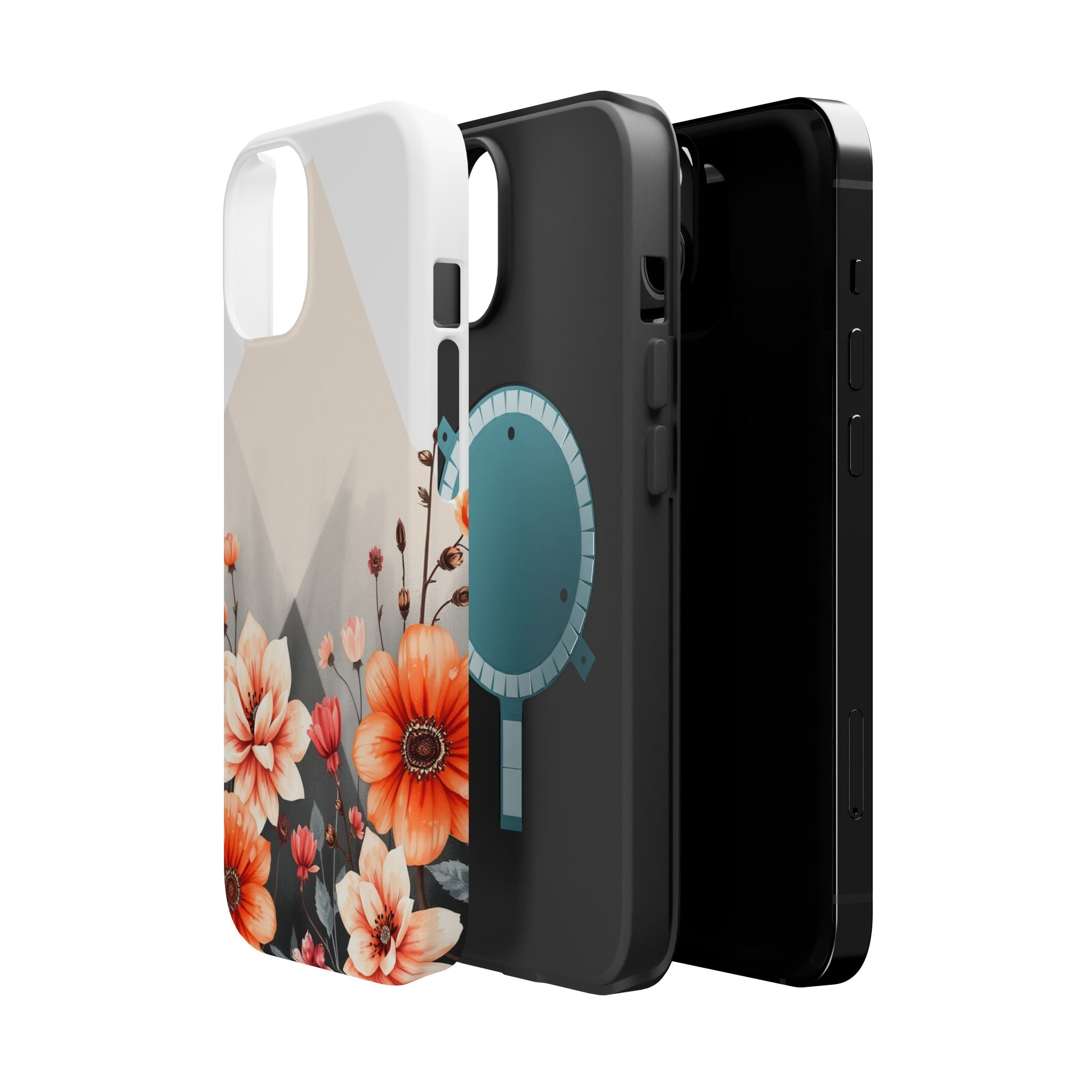 iPhone Floral Geometric Vibrant Design Slim Snap Case · iPhone Case