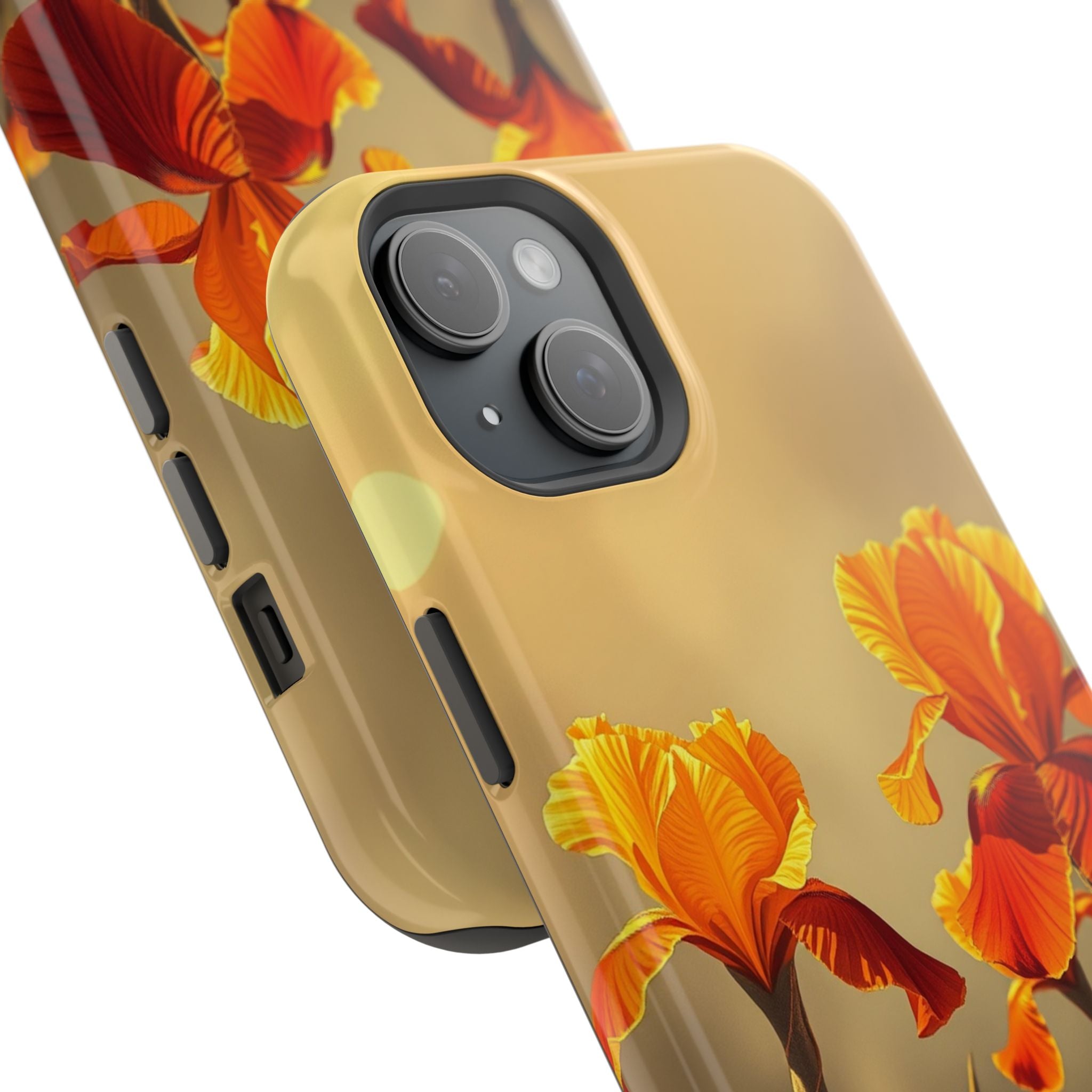iPhone Iris Garden Gold Foil Luxury Slim Everyday Designer Case · iPhone Case