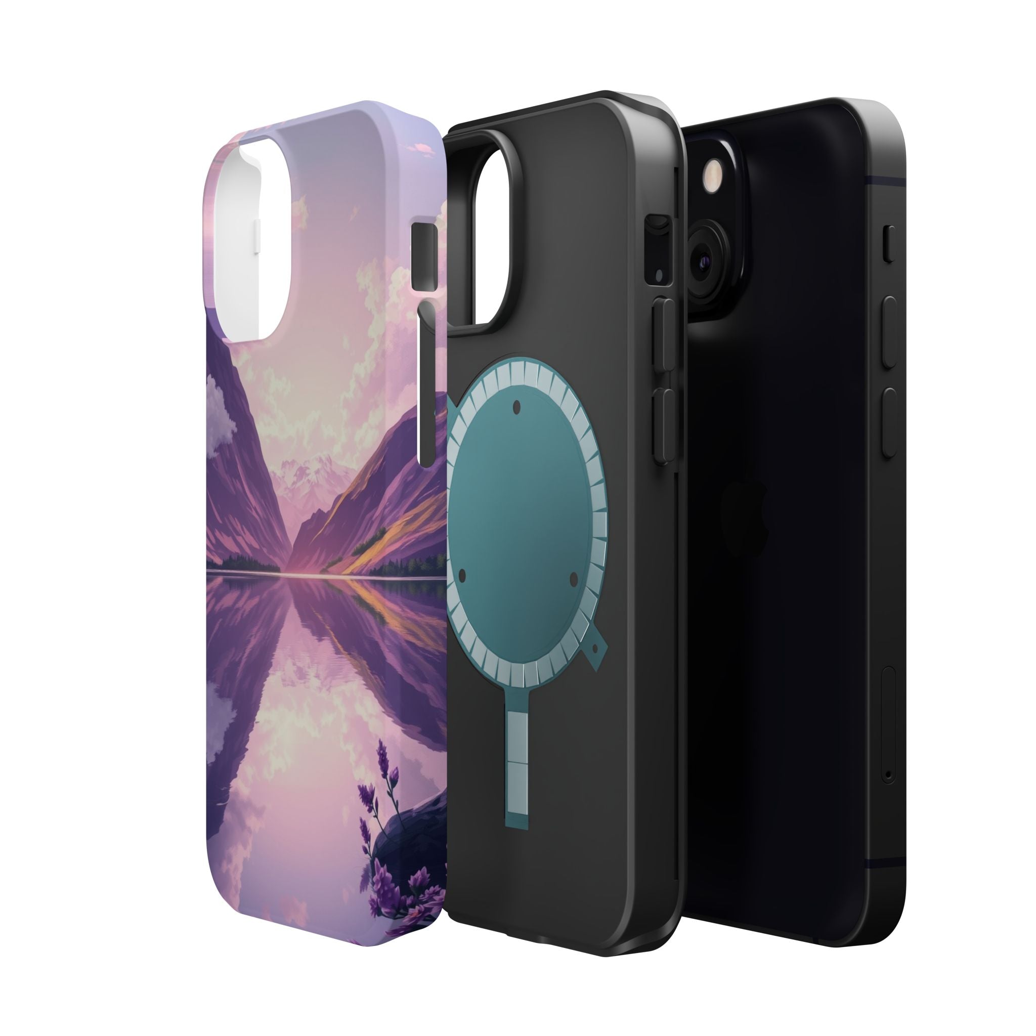 iPhone Lavender And Pearl Fjord Reflection Slim iPhone Everyday · iPhone Case