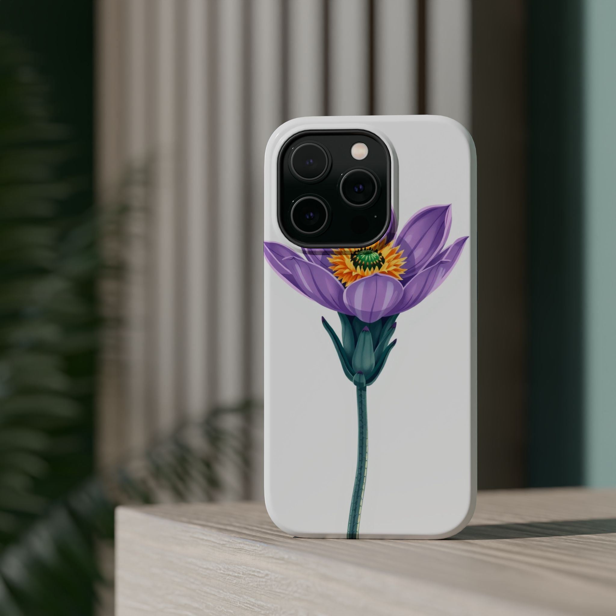 iPhone Indigo And Violet Desert Flower Slim Everyday Designer Case · iPhone Case