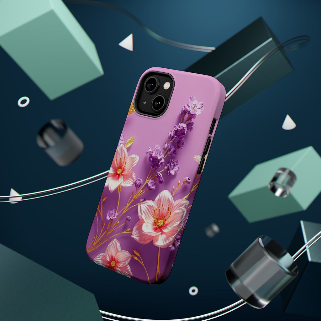 iPhone Radiant Floral Gold Foil Design Slim Everyday Designer Case · iPhone Case