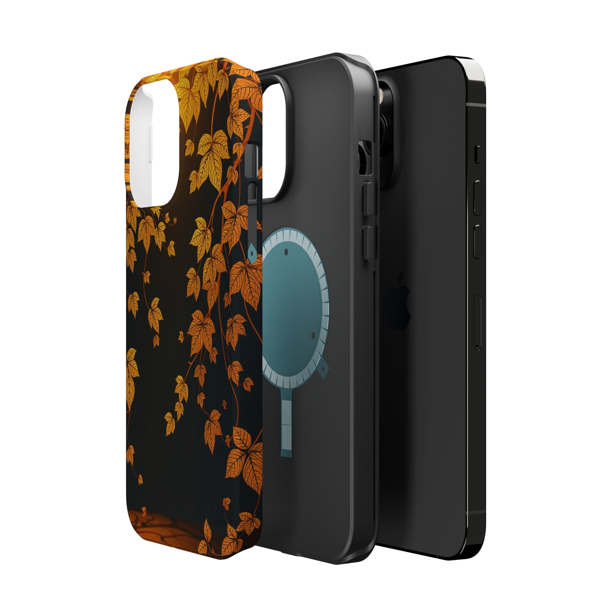iPhone Mustard And Rust Art Nouveau Vine Slim Everyday iPhone 14 · iPhone Case