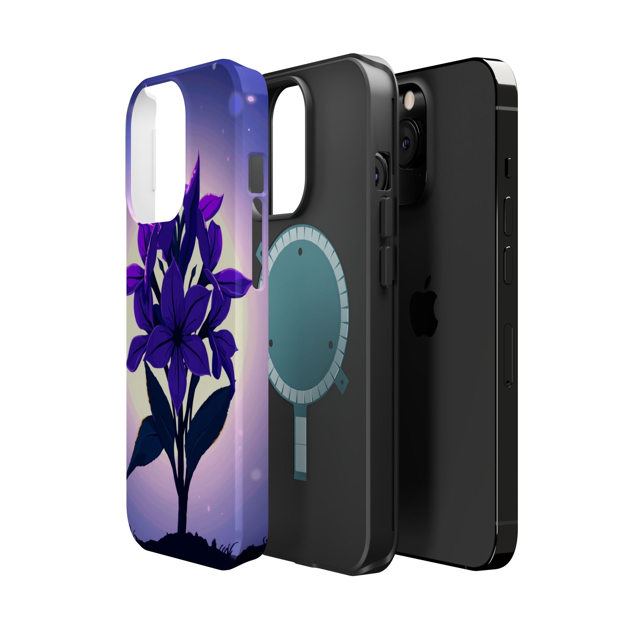iPhone Floral Crown Mystic Art 13 Bold Modern Everyday Snap Case · iPhone Case