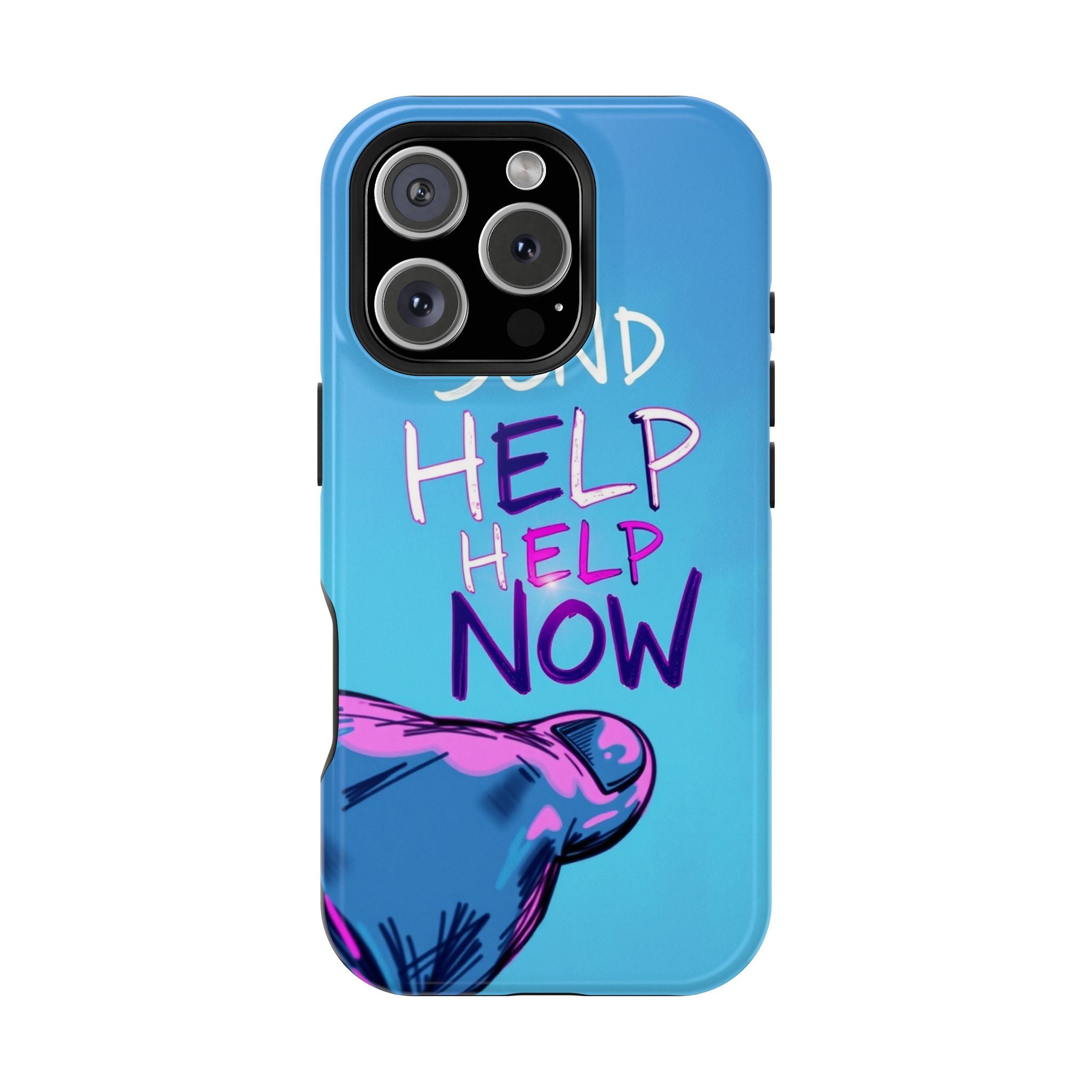 iPhone Radiant Send Help Now Design Slim Everyday Designer Case · iPhone Case
