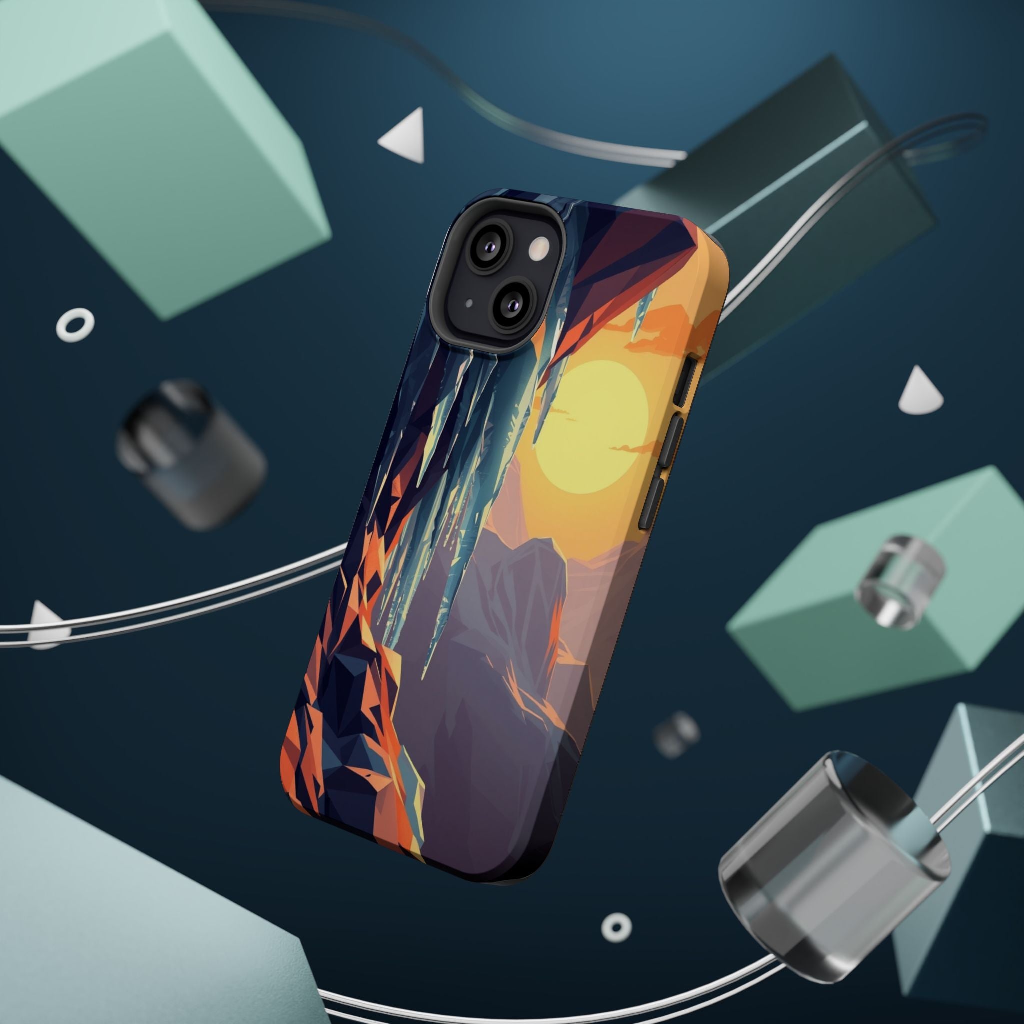 iPhone Sunset Amber And Peach Icicle Formation Soft iPhone Finish · iPhone Case