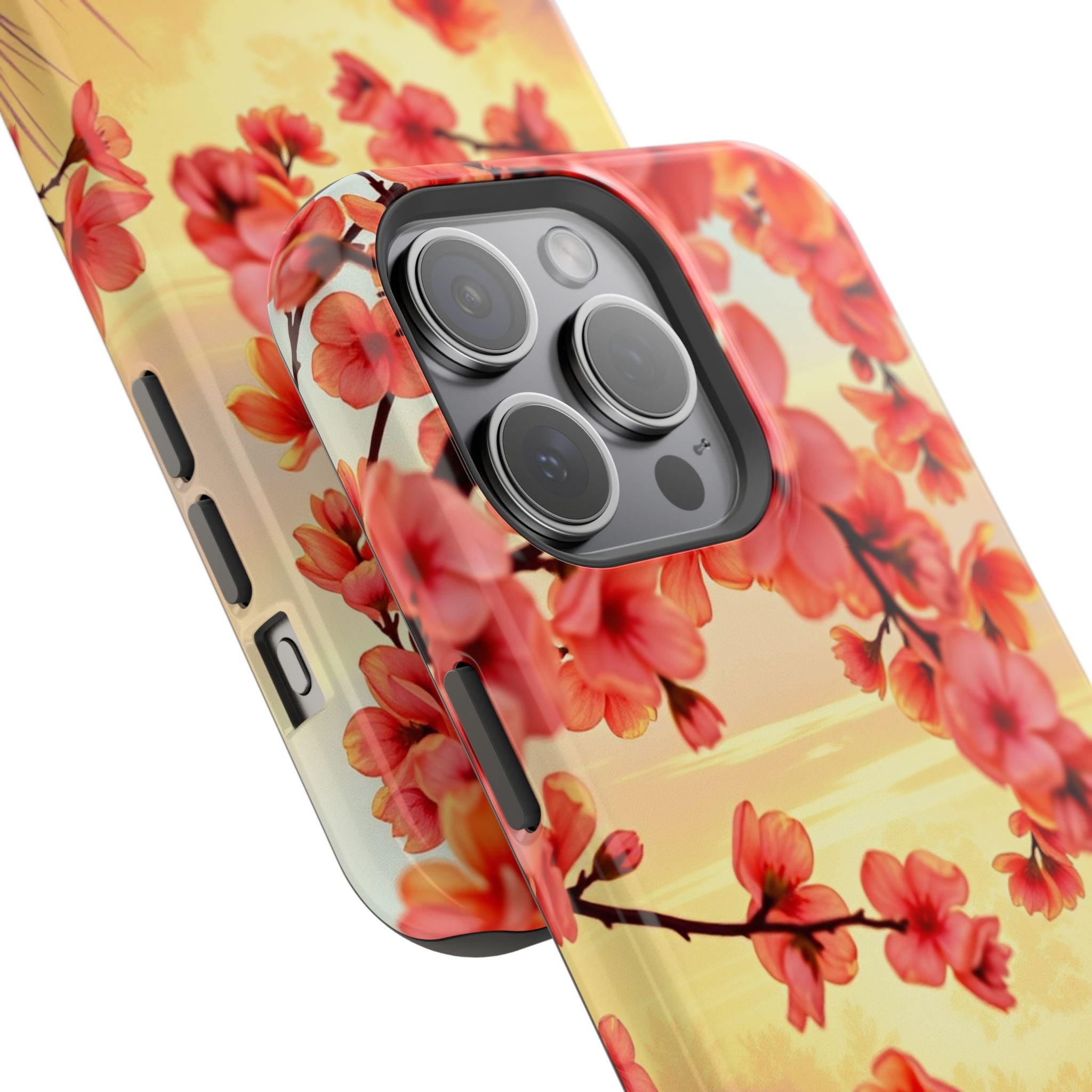 iPhone Sunset Amber And Peach Blossom Trail Slim Snap Cas Carry Case · iPhone Ca