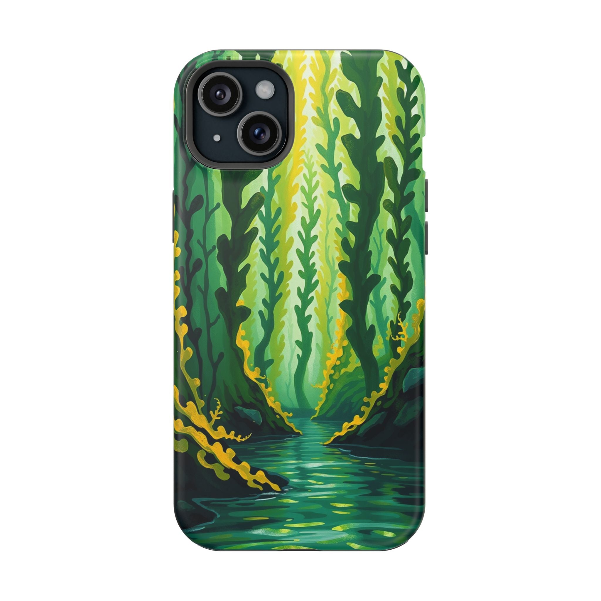 iPhone Kelp Forest Oil Painting Impressionist Slim iPhone Everyday · iPhone Case