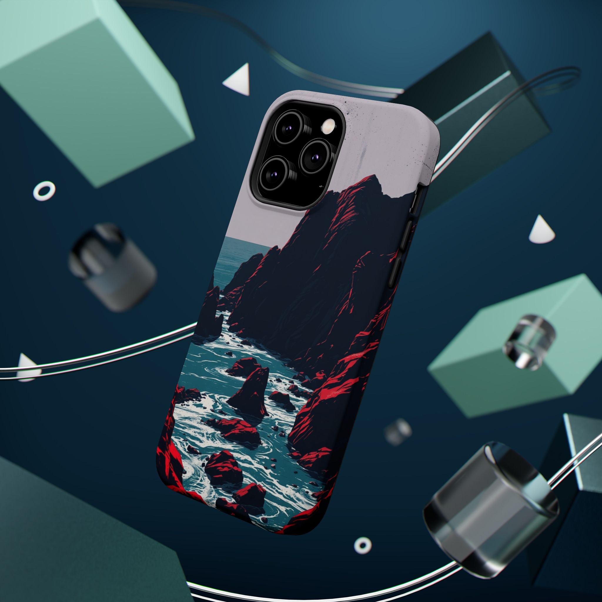 iPhone Vibrant Rocky Coastline Design Slim Everyday iPhone 15 Designer · iPhone