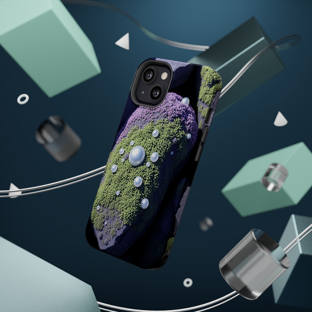 iPhone Moss Covered Rocks Electric Art Slim Everyday Designer Case · iPhone Case