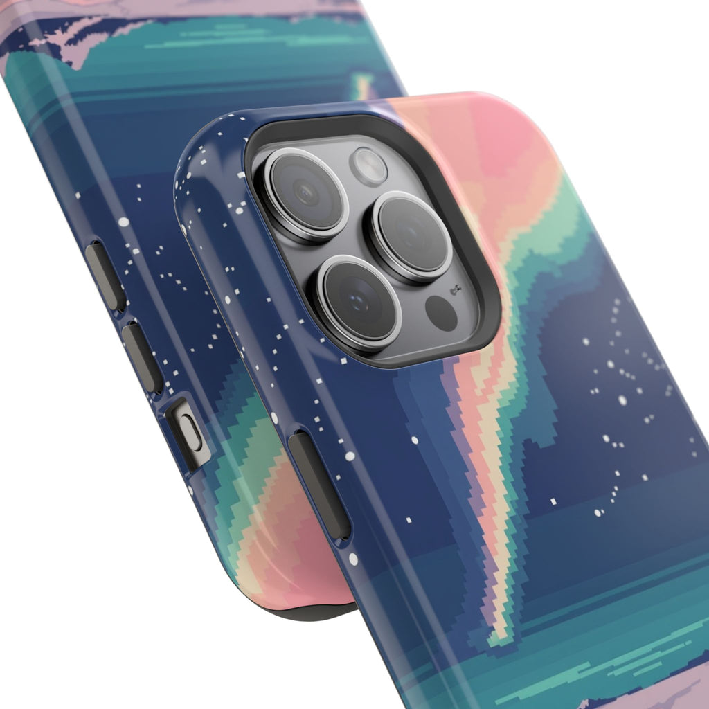 iPhone Mint And Blush Northern Lights Slim Everyday Designer Case · iPhone Case