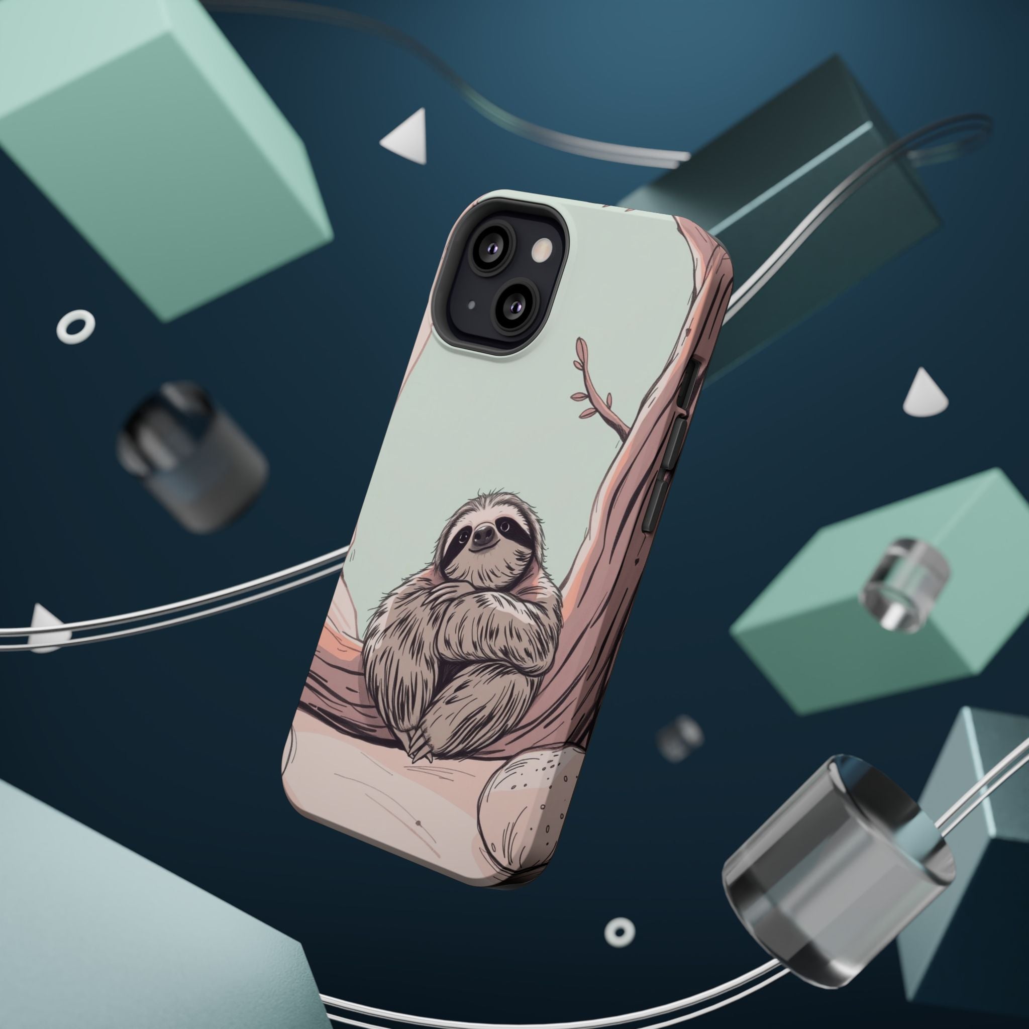 iPhone Cozy Sloth Mode Hand-Drawn Sketch Slim Everyday Designer Case · iPhone Ca