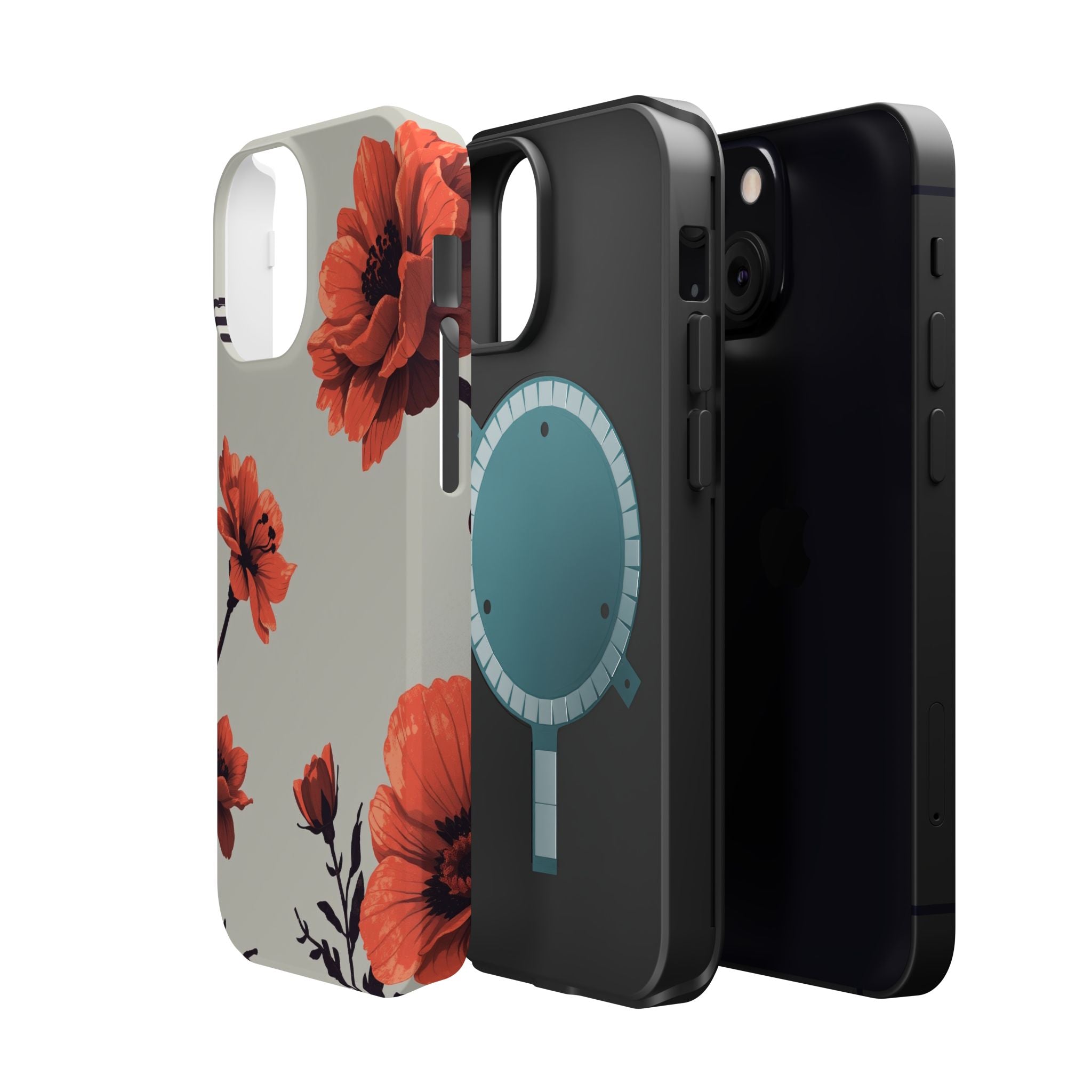 iPhone Dreamy Floral Ink Wash Design Slim Everyday iPhone 13 Designer · iPhone C
