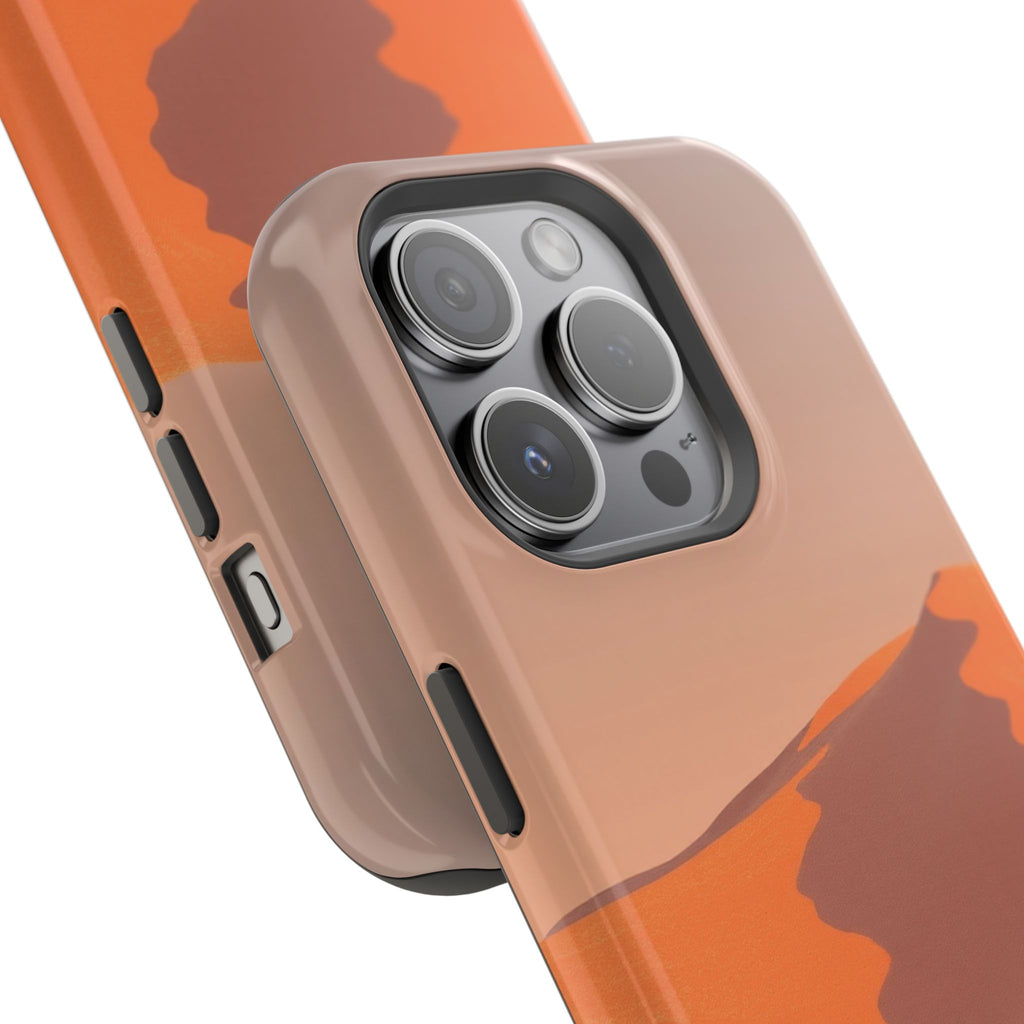 iPhone Burnt Orange And Sand Snow Field Slim Everyday iPhone Designer · iPhone C