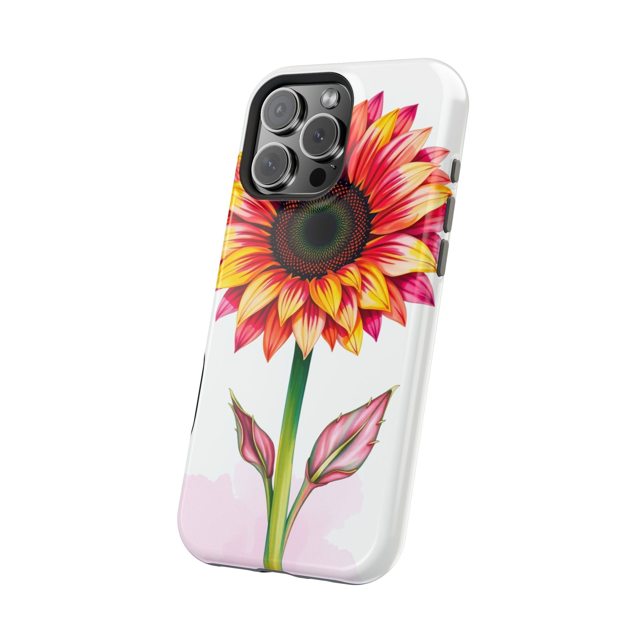 iPhone Sunflower Pop Vibrant Watercolor Slim Snap Case · iPhone Case