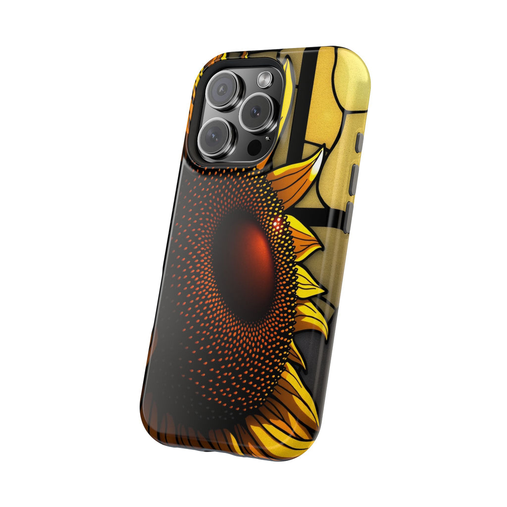 iPhone Sunflower Pop Stained Glass Bold Modern Everyday Snap Case · iPhone Case