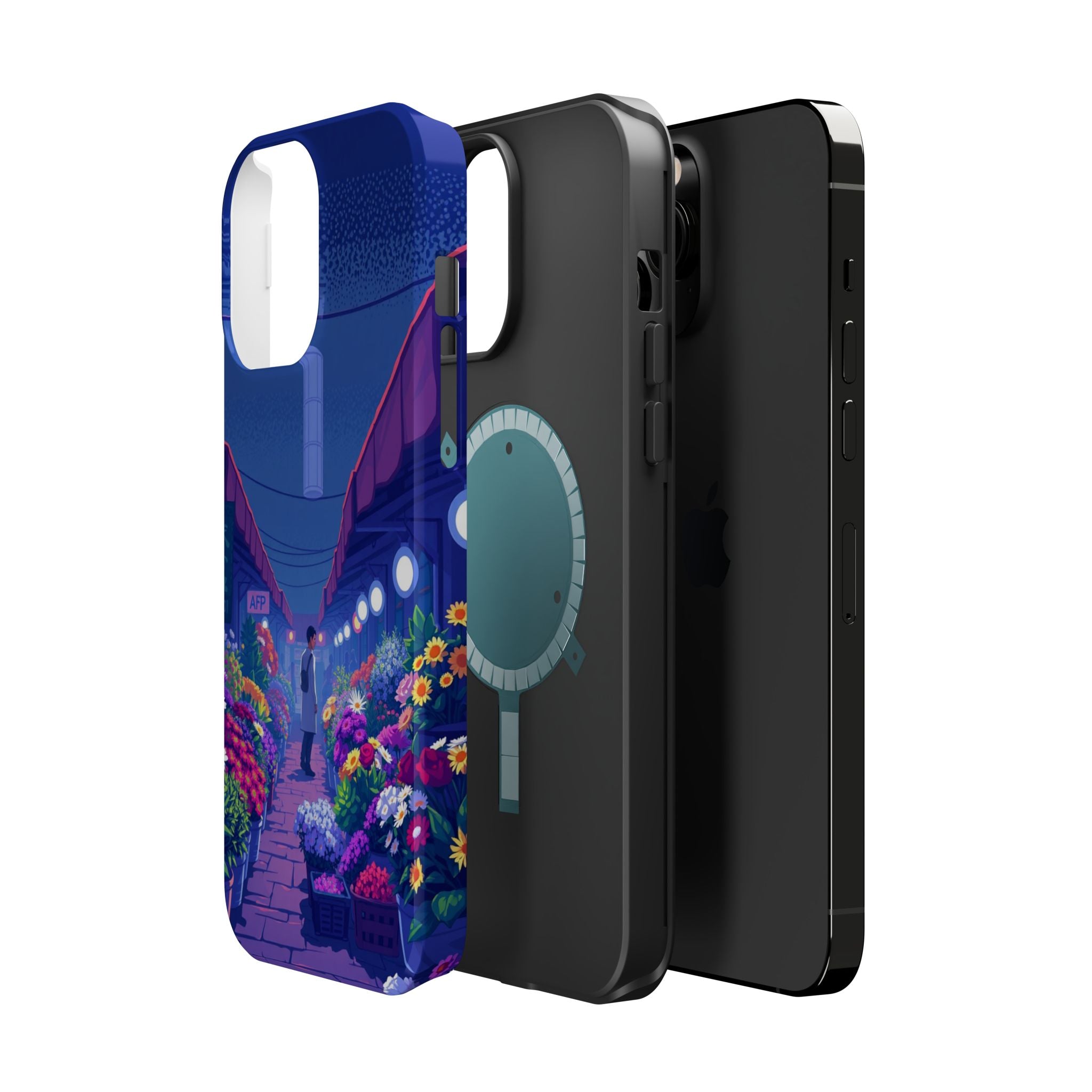 iPhone Flower Market Electric Art Bold Modern Everyday Snap Case · iPhone Case