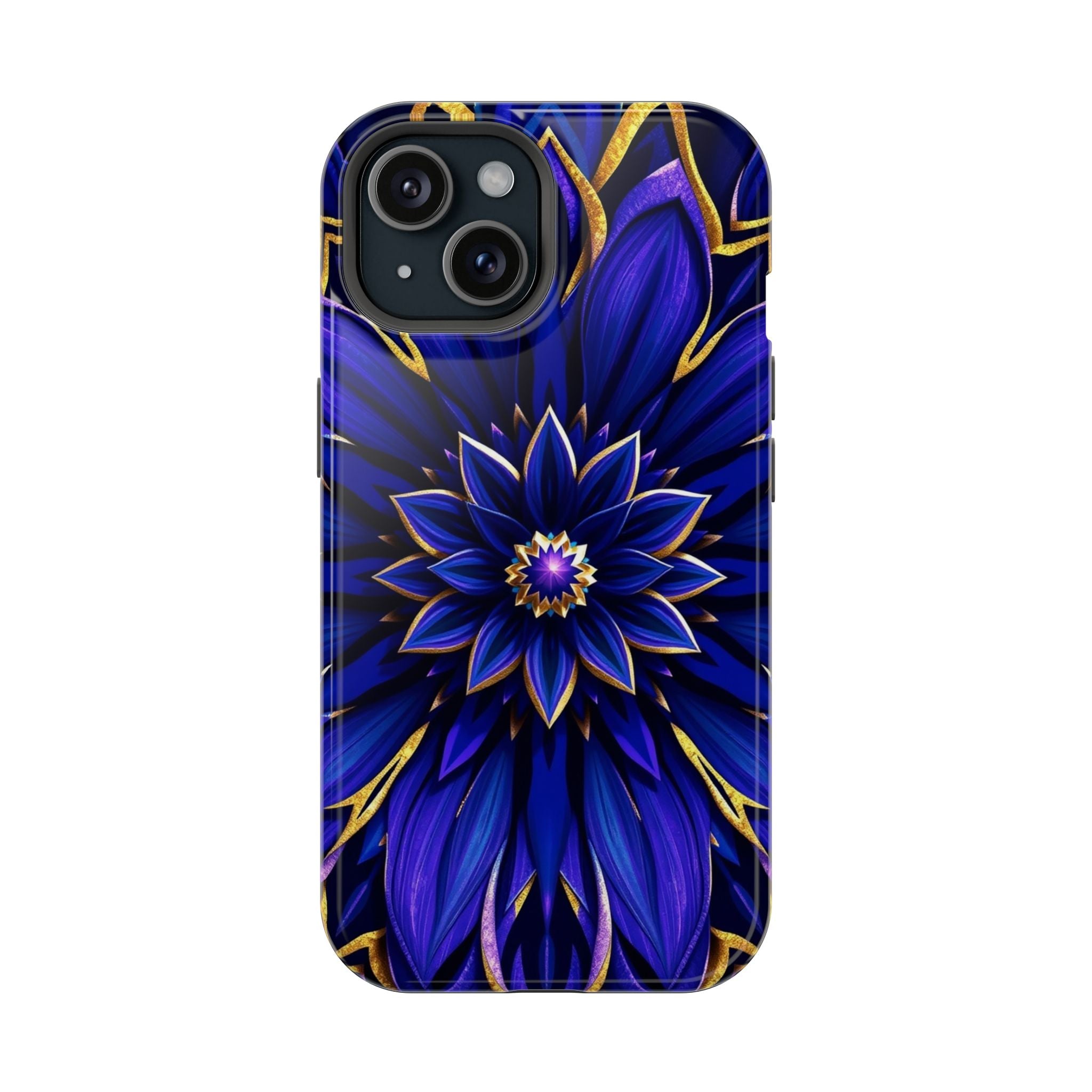 iPhone Floral Mandala Electric Art 14 Slim Everyday Designer Case · iPhone Case