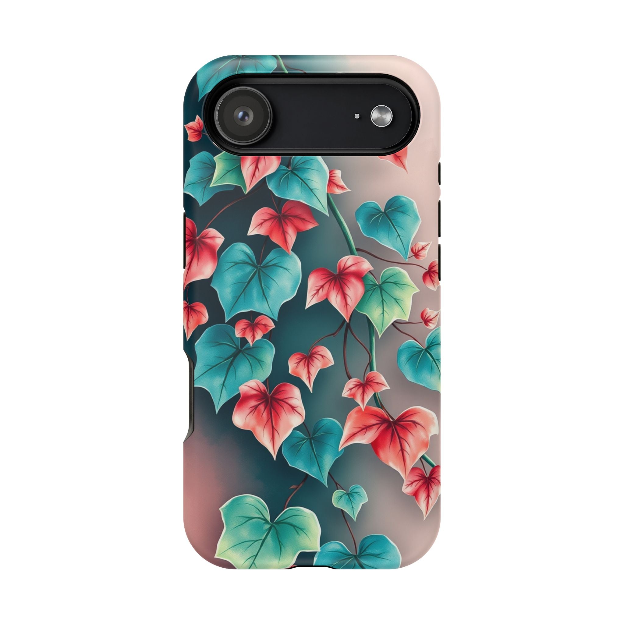 iPhone Art Nouveau Vine Teal And Coral Slim Snap Case · iPhone Case