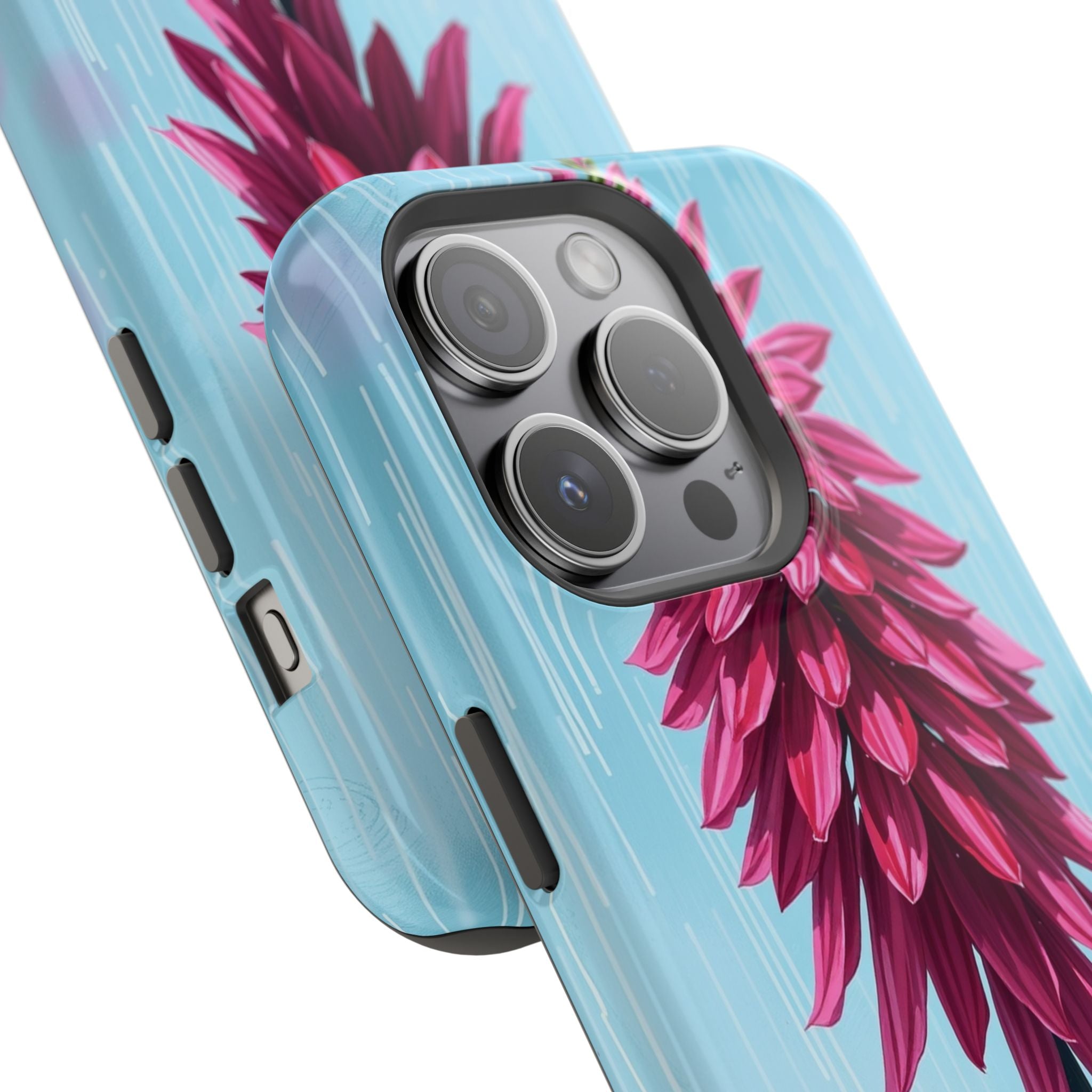iPhone Cyan And Magenta Spring Shower Bloom Slim iPhone Everyday · iPhone Case