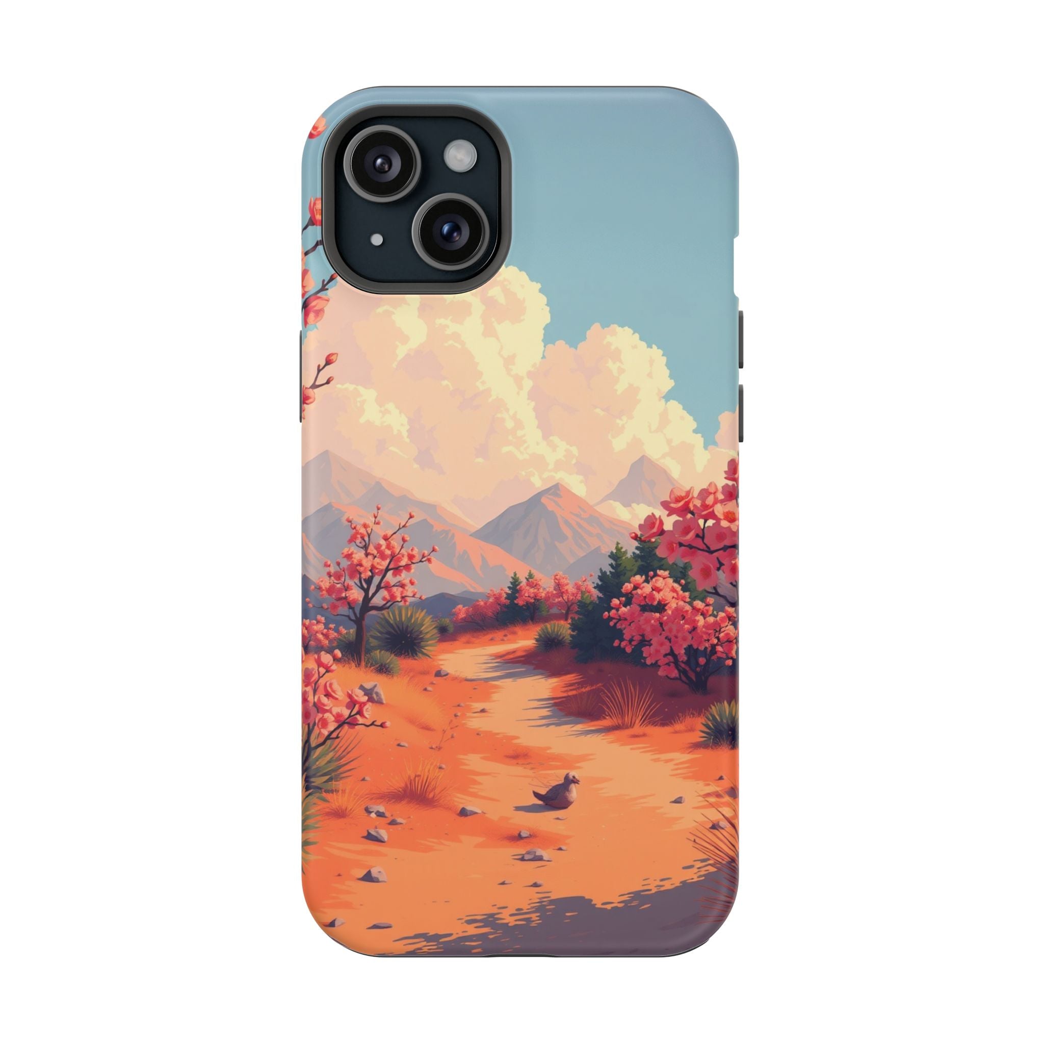 iPhone Burnt Orange And Sand Blossom Trail Slim iPhone Everyday · iPhone Case
