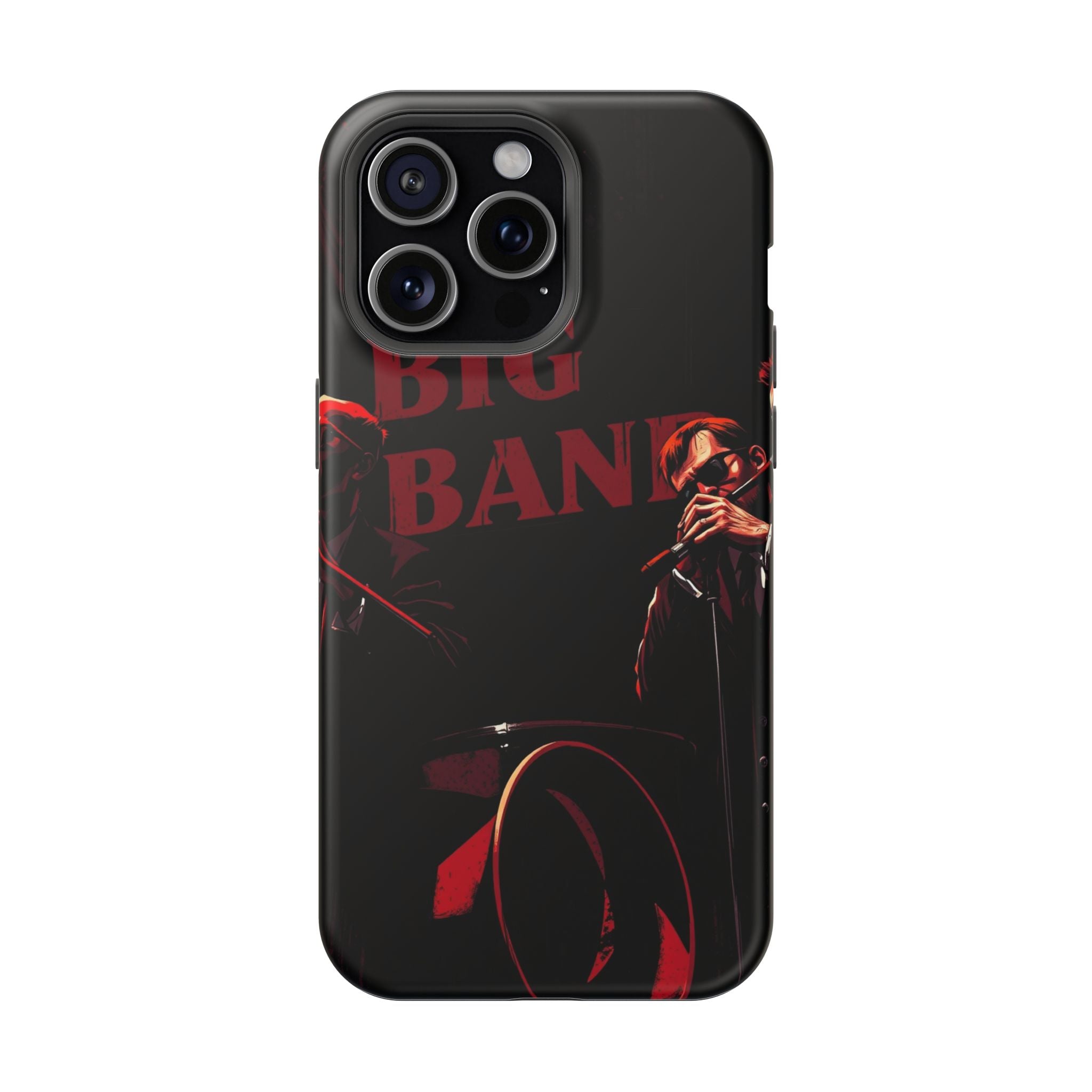 iPhone Black And Crimson Big Band Era Slim Everyday Designer Case · iPhone Case