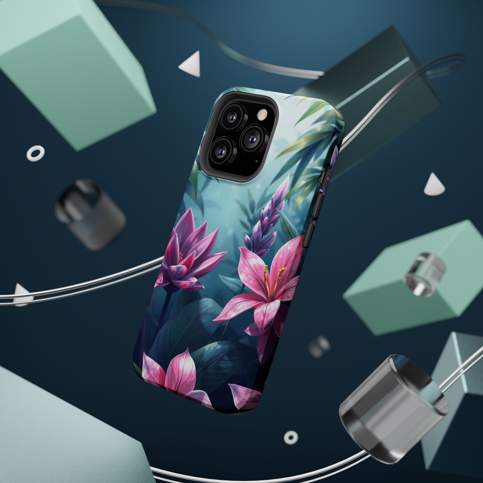 iPhone Indigo And Violet Jungle Floral Slim Everyday Designer Case · iPhone Case