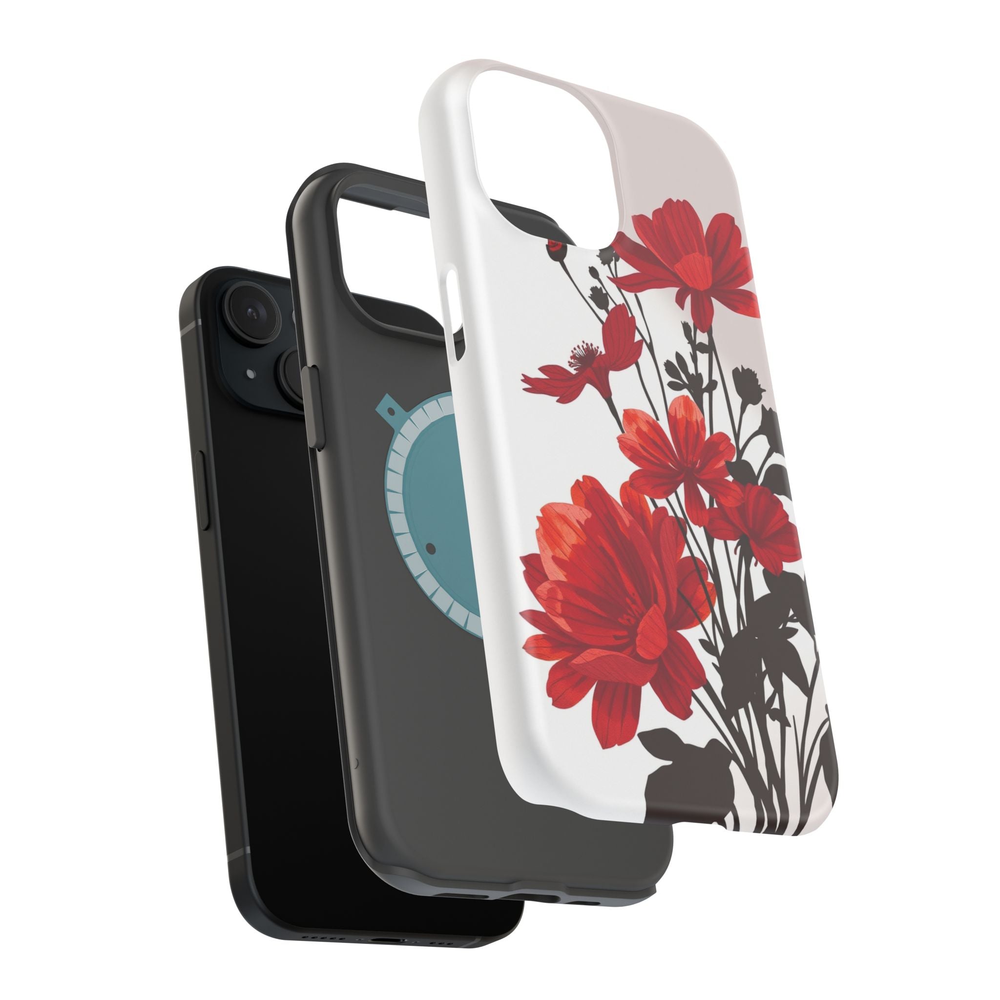 iPhone Floral Silhouette Cinematic Art Slim Snap Case · iPhone Case