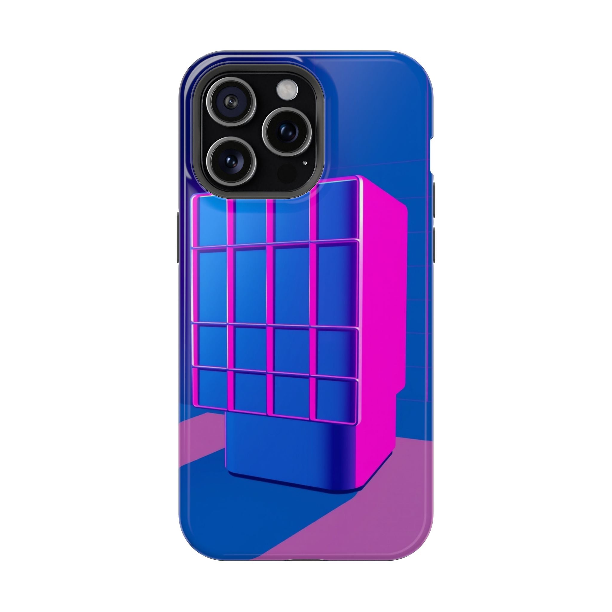 iPhone Earthy 80s Grid Synthwave Design Slim Everyday Designer Case · iPhone Cas