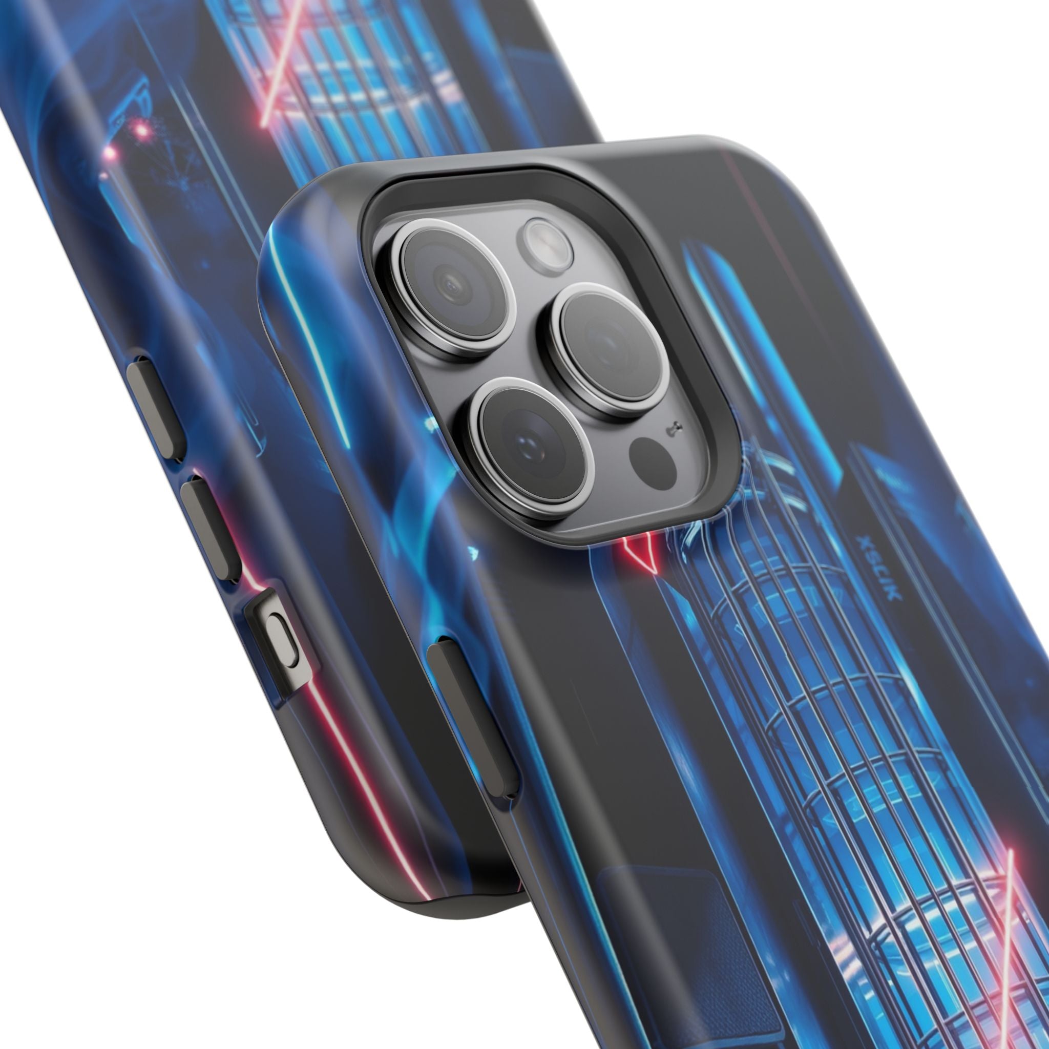 iPhone Midnight Blue And Silver Bauhaus Composition Slim Snap Case · iPhone Case