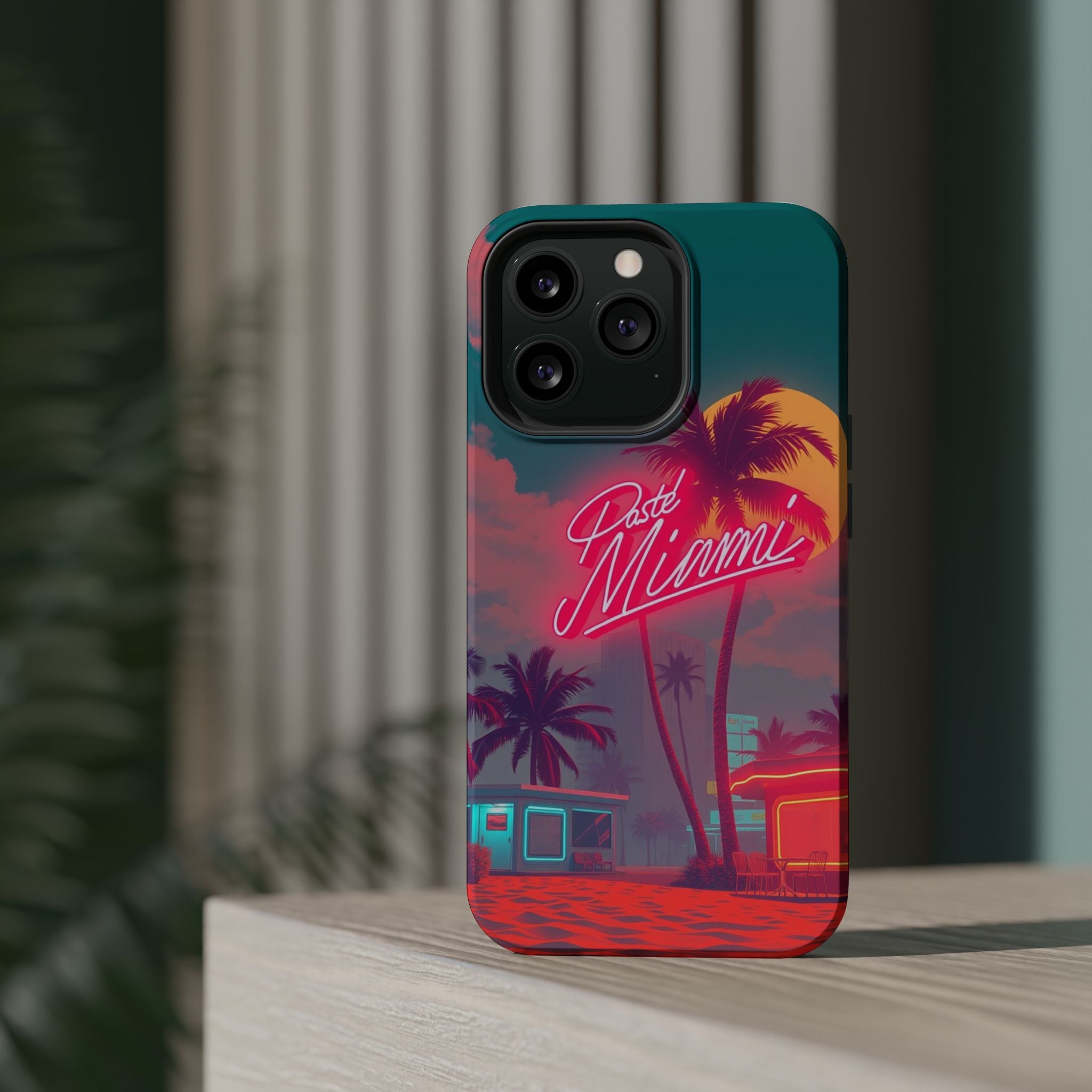 iPhone 1980s Pastel Miami Enchanted Art Slim Everyday Designer Case · iPhone Cas
