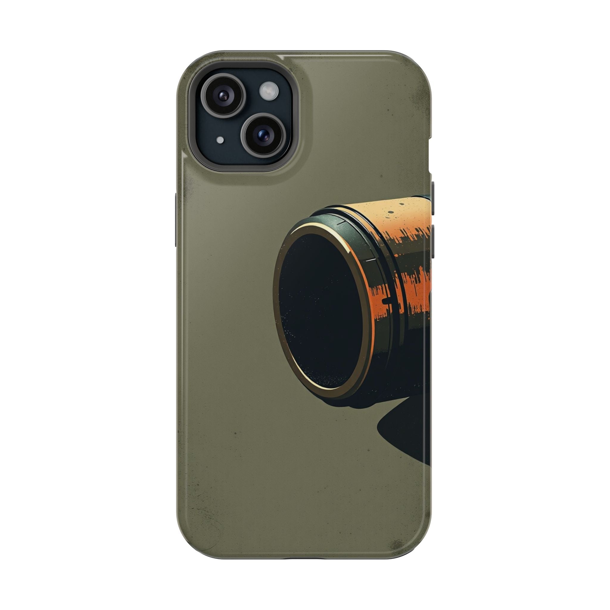 iPhone Charcoal And Copper Vintage Postcard Slim Everyday Designer Case · iPhone