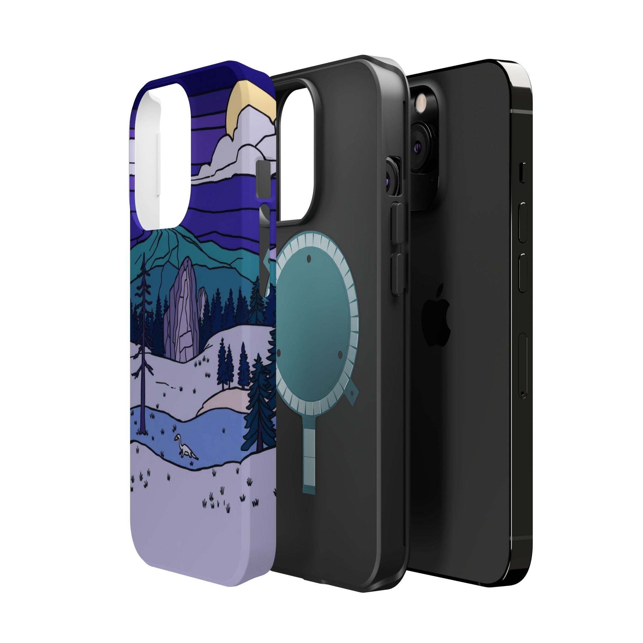 iPhone Pine Ridge Stained Glass Slim Everyday Designer Case · iPhone Case