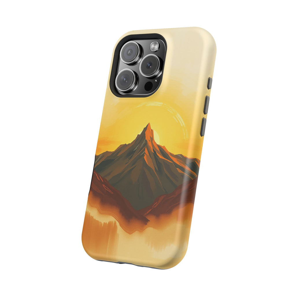 iPhone Mustard And Rust Mountain at Sunrise Slim iPhone Everyday · iPhone Case