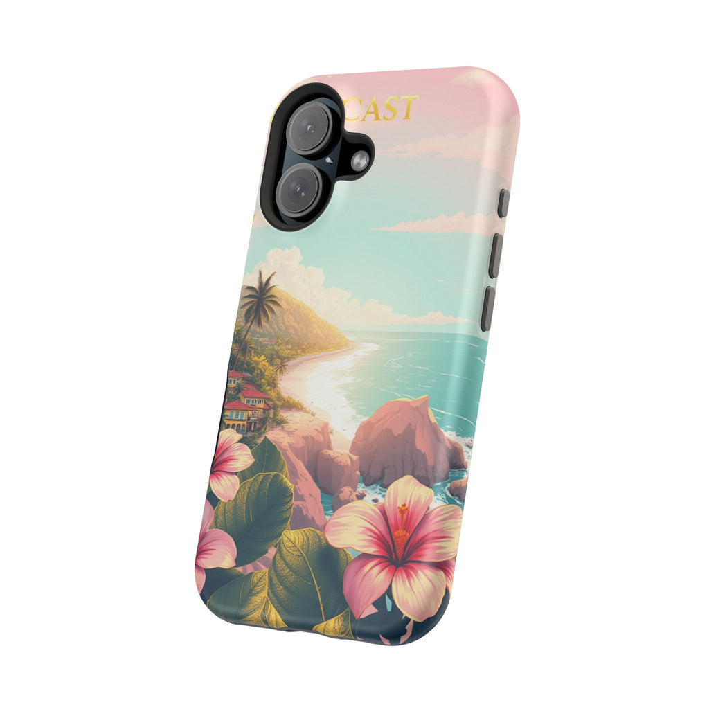 iPhone Mint And Blush Hibiscus Coast Slim Everyday iPhone 14 Designer · iPhone C