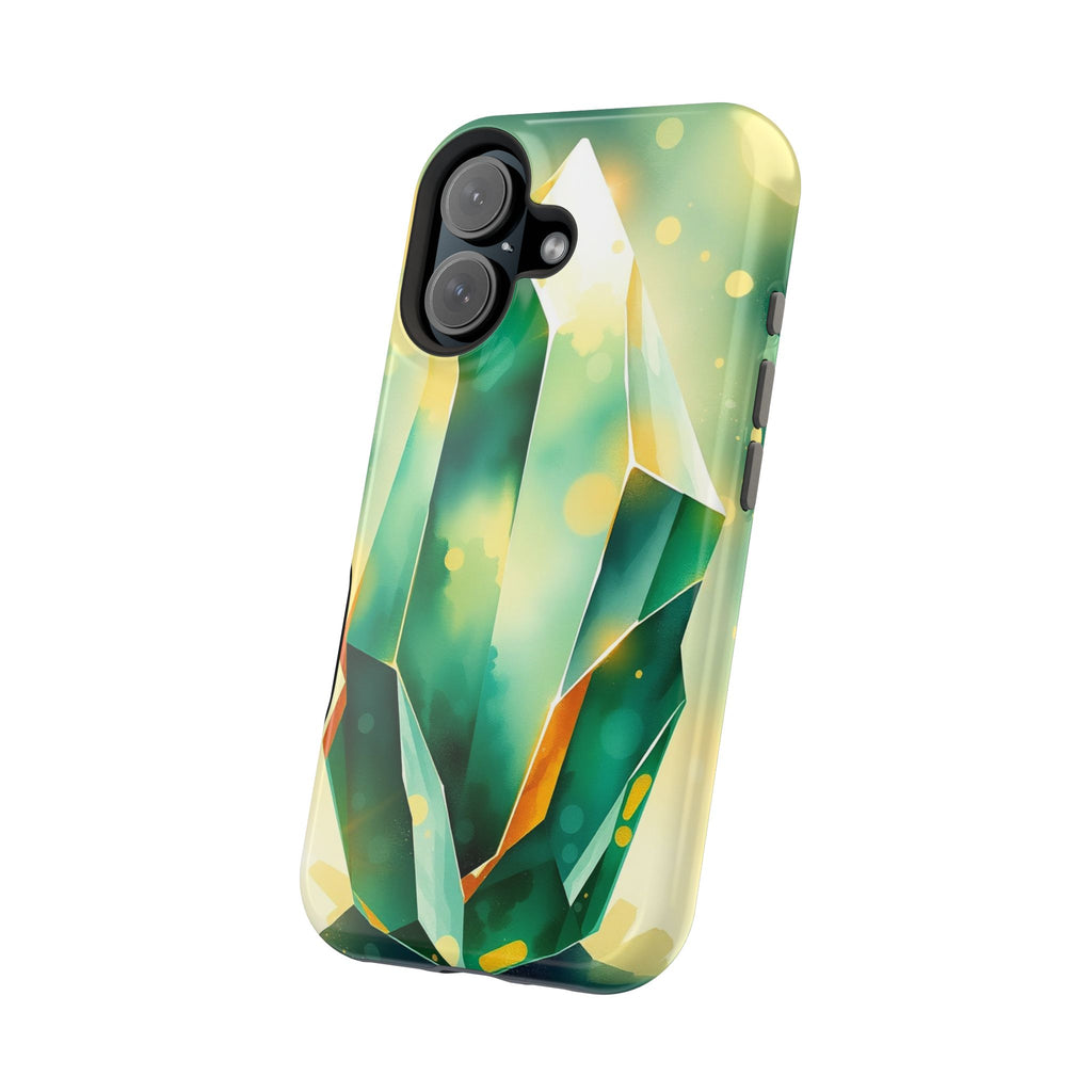 iPhone Emerald Green And Gold Crystal Prism Slim iPhone Everyday · iPhone Case