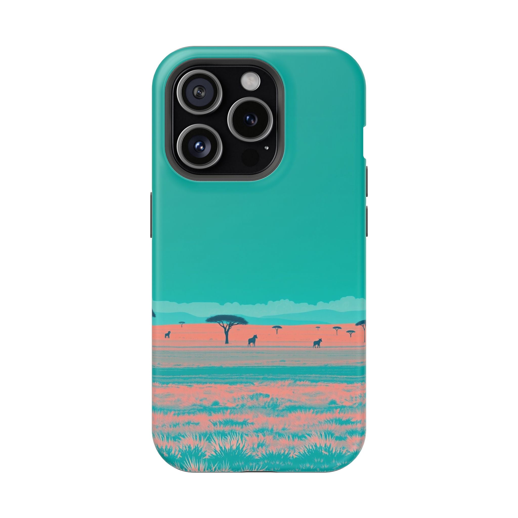 iPhone Savanna Horizon Risograph Print Slim Everyday Designer Case · iPhone Case