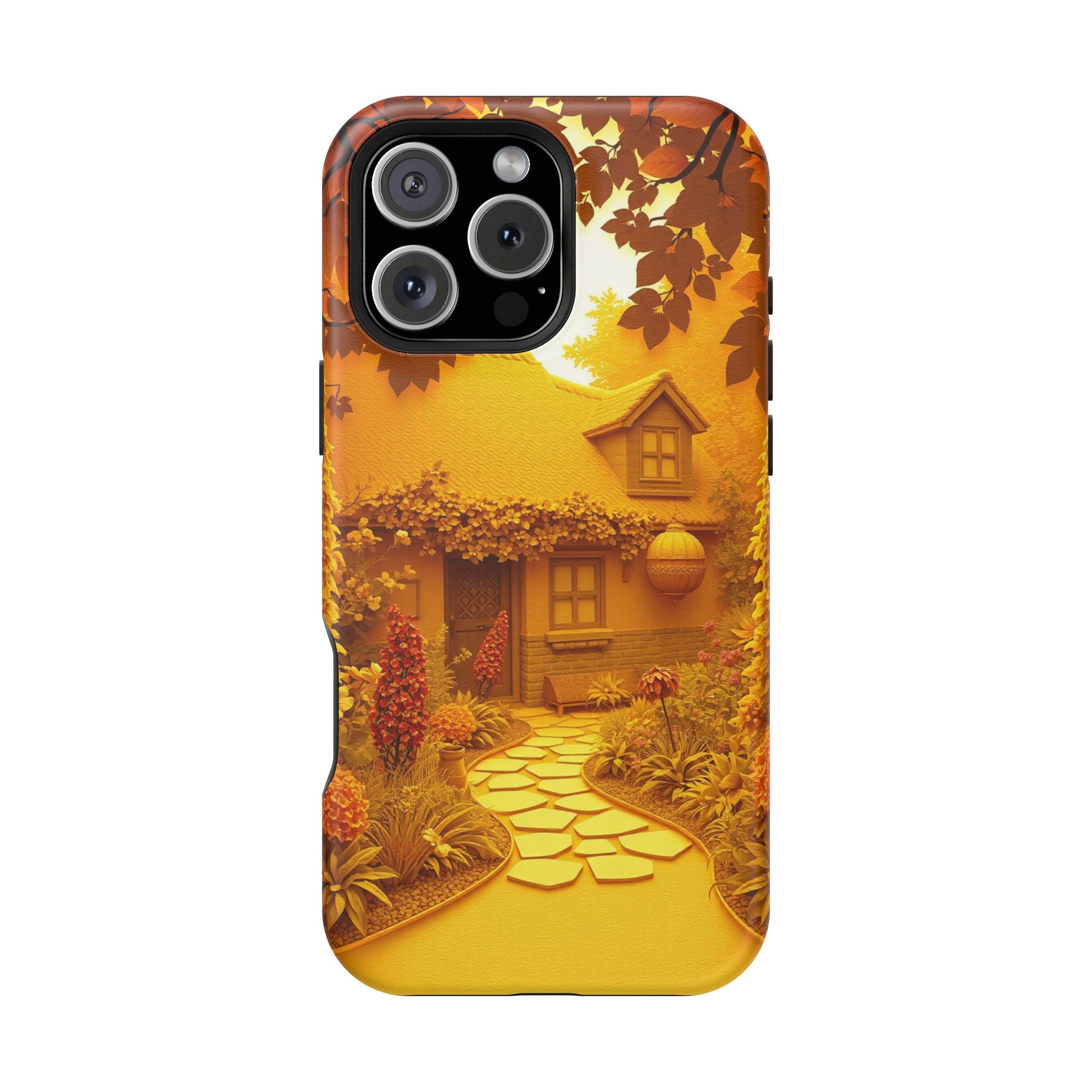 iPhone Vibrant Cottage Garden Design Slim Everyday Designer Case · iPhone Case